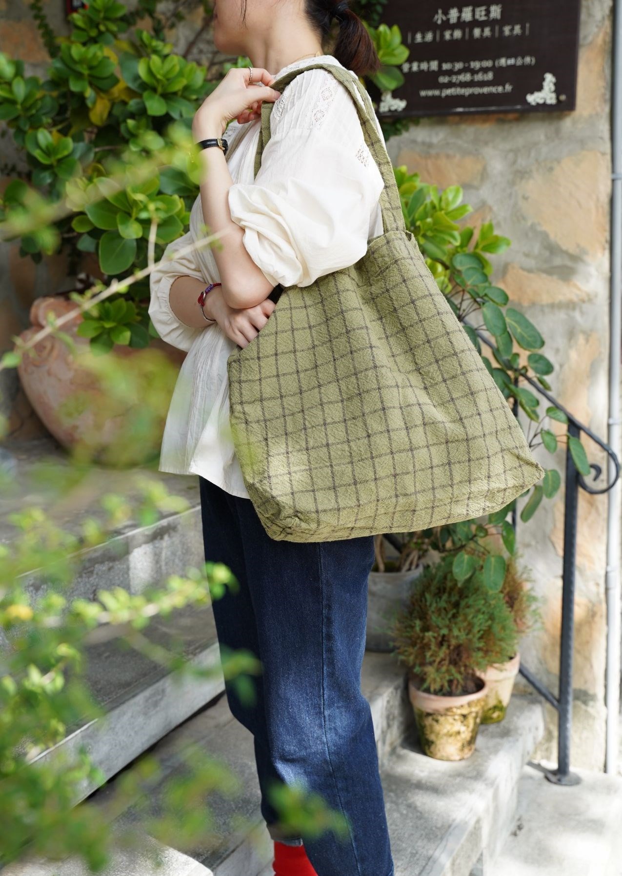 {Charvet Editions} ∞ CANA 亞麻提包 (3色)