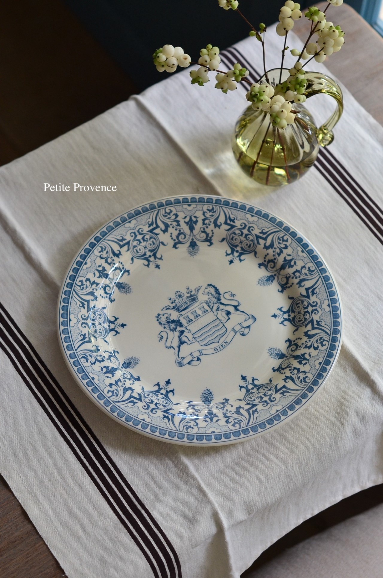 { Gienfrance } ∞DEPA. BLASON BLU 餐盤∞27.4cm