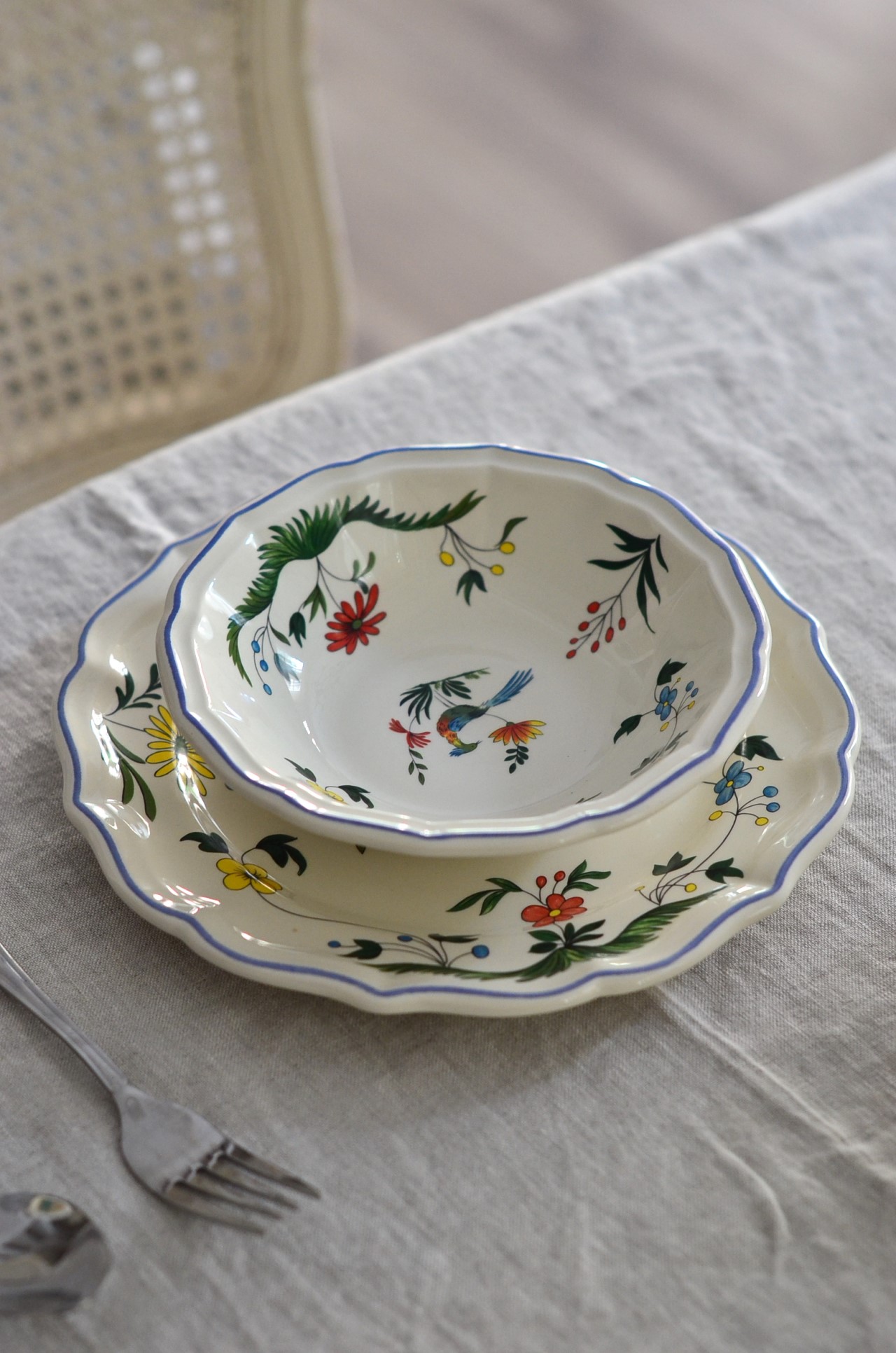 { Gienfrance } ∞OISEAUX PARADIS餐碗 17.8cm