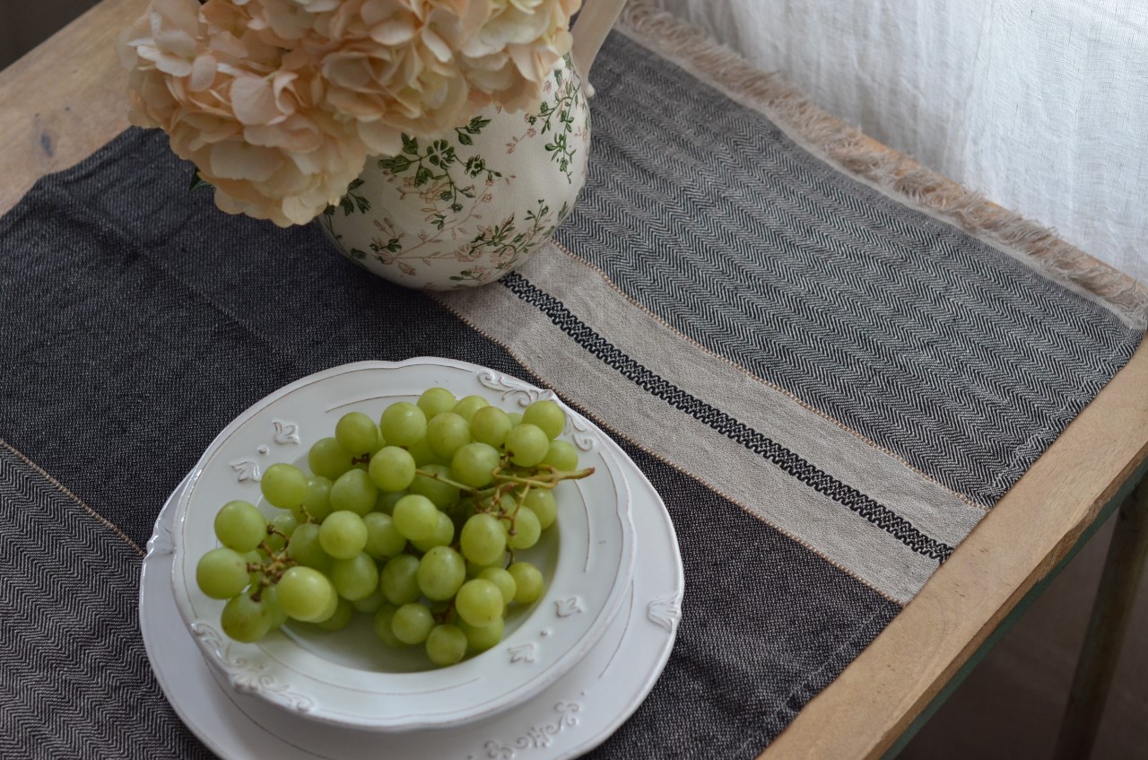 {LIBECO}∞ Tack stripe 亞麻巾 55x65cm
