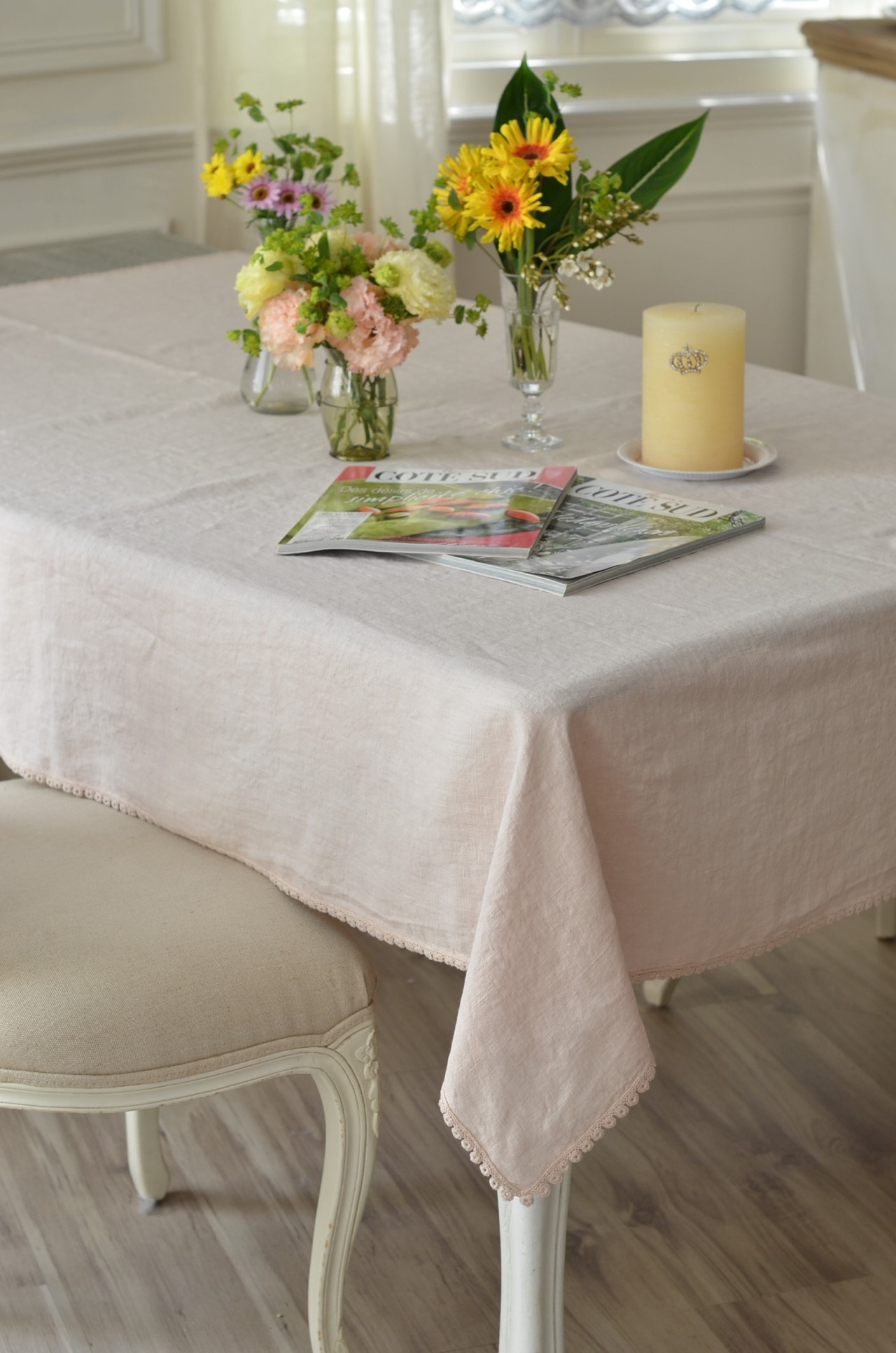 { CHEZ MOI }∞BonTon 亞麻桌巾140x240cm (4色)