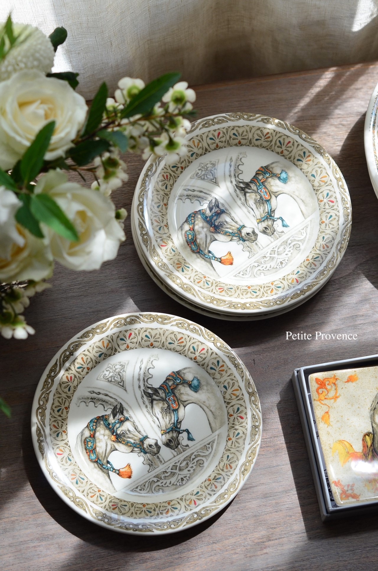 { Gienfrance }∞CHEVAUX DU VENT點心盤 16.5cm 