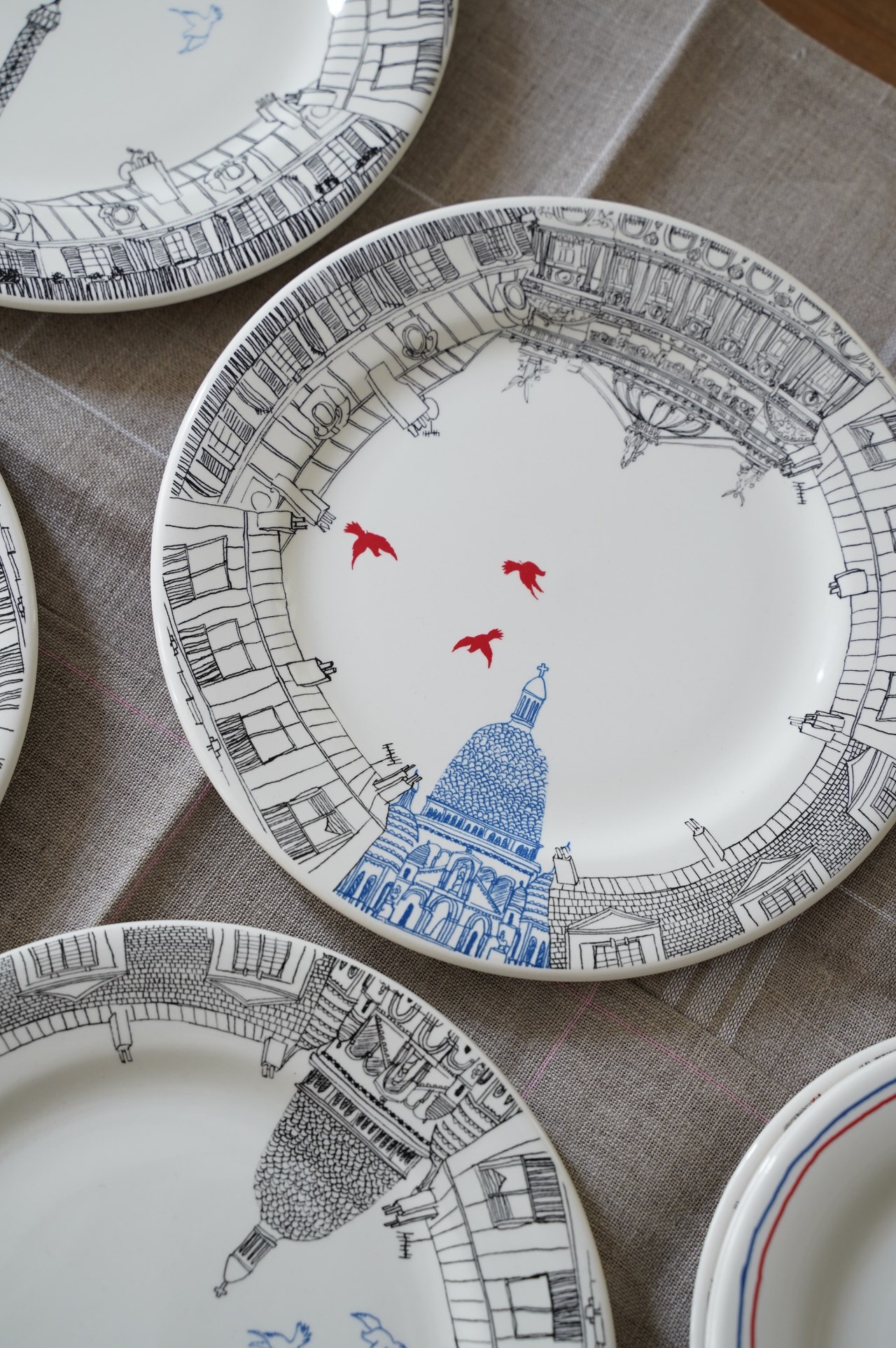{ Gienfrance }∞ PARIS 餐盤22cm (4set)