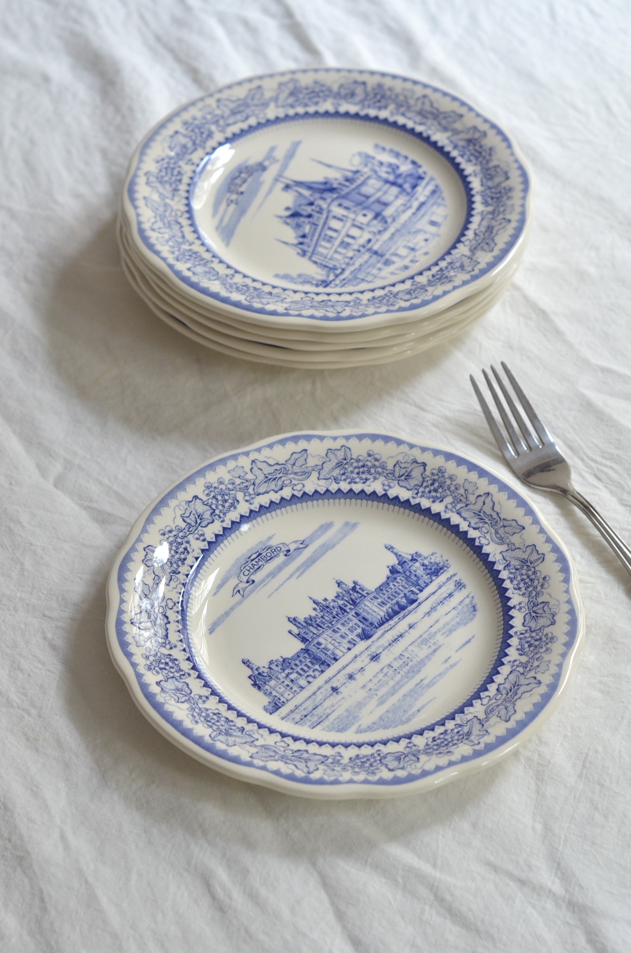 { Gienfrance }∞ CHÂTEAUX 法國城堡系列餐盤 19.8cm  (6set)