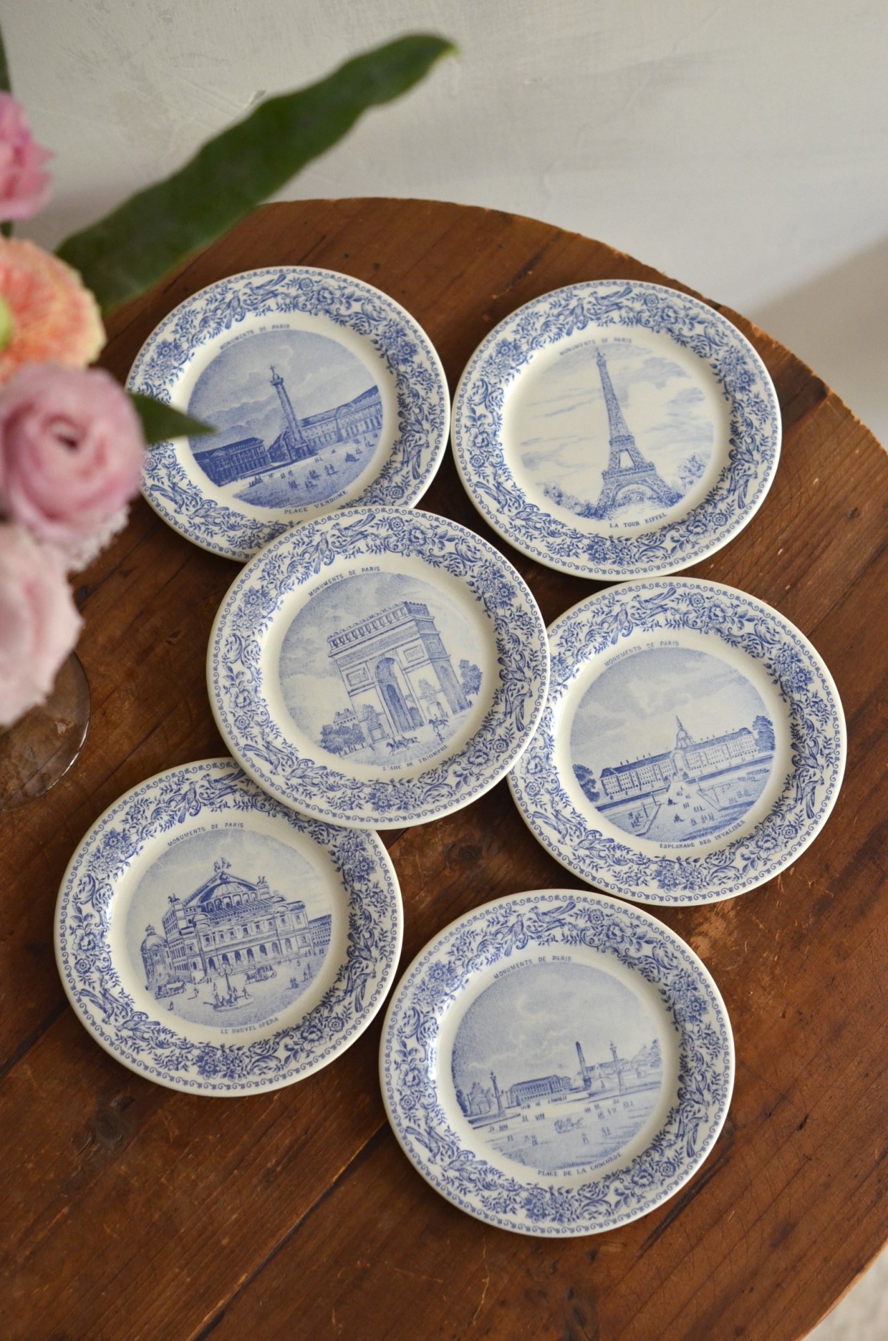 { Gienfrance } ∞ MONUMENTS∞ 巴黎名勝系列餐盤12.8cm  (6set)
