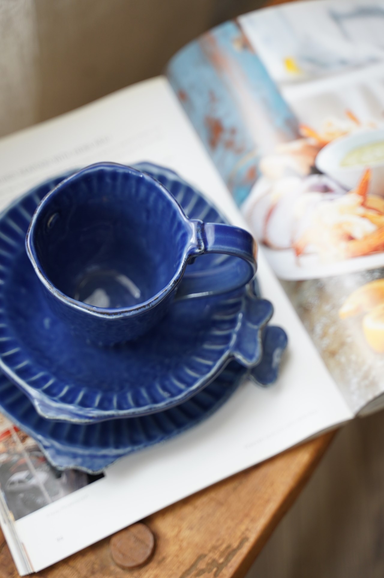 {VIRGINIA CASA} PIETRA 藍魚餐盤-21cm
