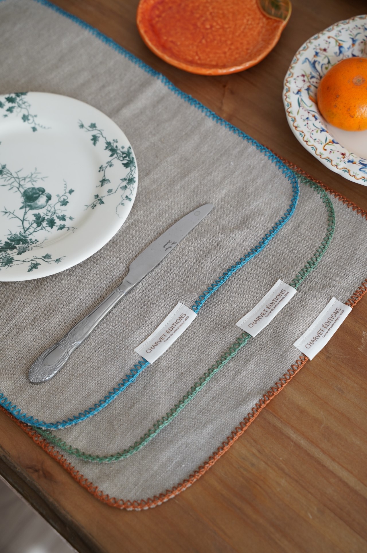 {Charvet Editions} ∞ PEGASE 亞麻餐墊 ∞ (3色)