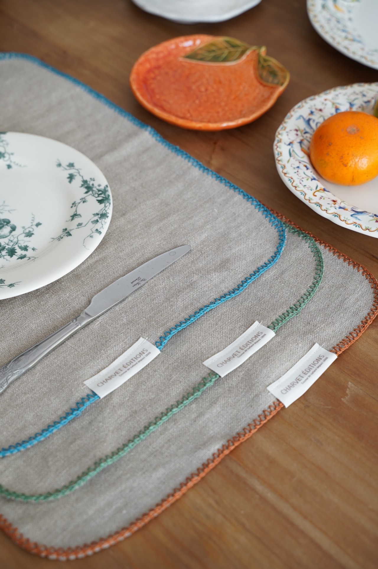 {Charvet Editions} ∞ PEGASE 亞麻餐墊 ∞ (3色)