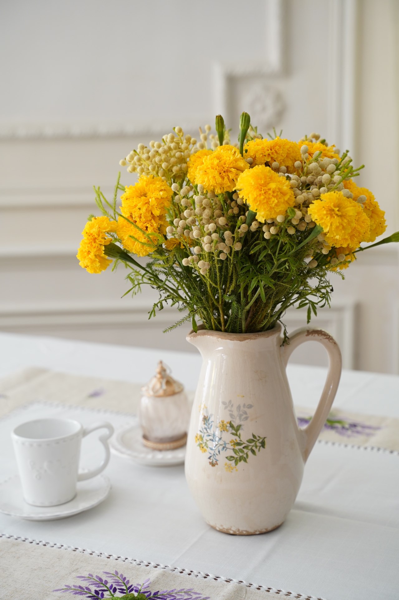 { 荷蘭雜貨 } ∞黃花水壺花器