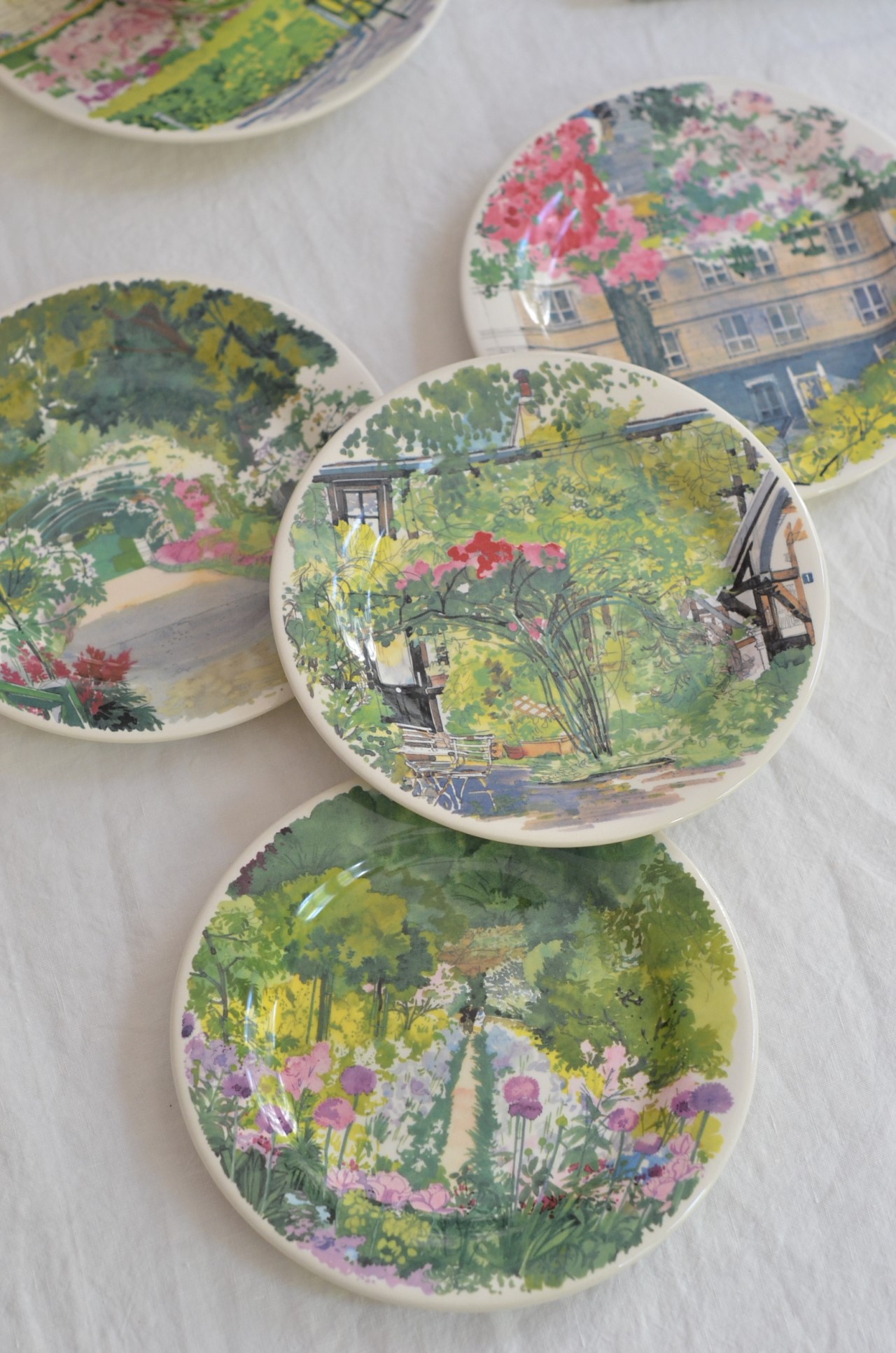 { Gienfrance }∞ 莫內花園 GIVERNY餐盤 16.5cm (4set)