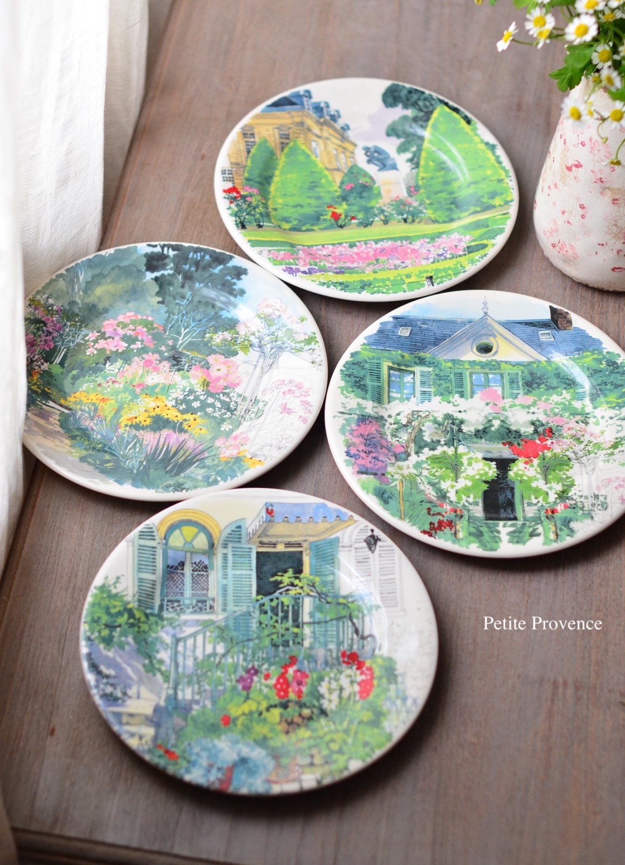 { Gienfrance }∞ 莫內花園 GIVERNY餐盤-22cm (4set) 