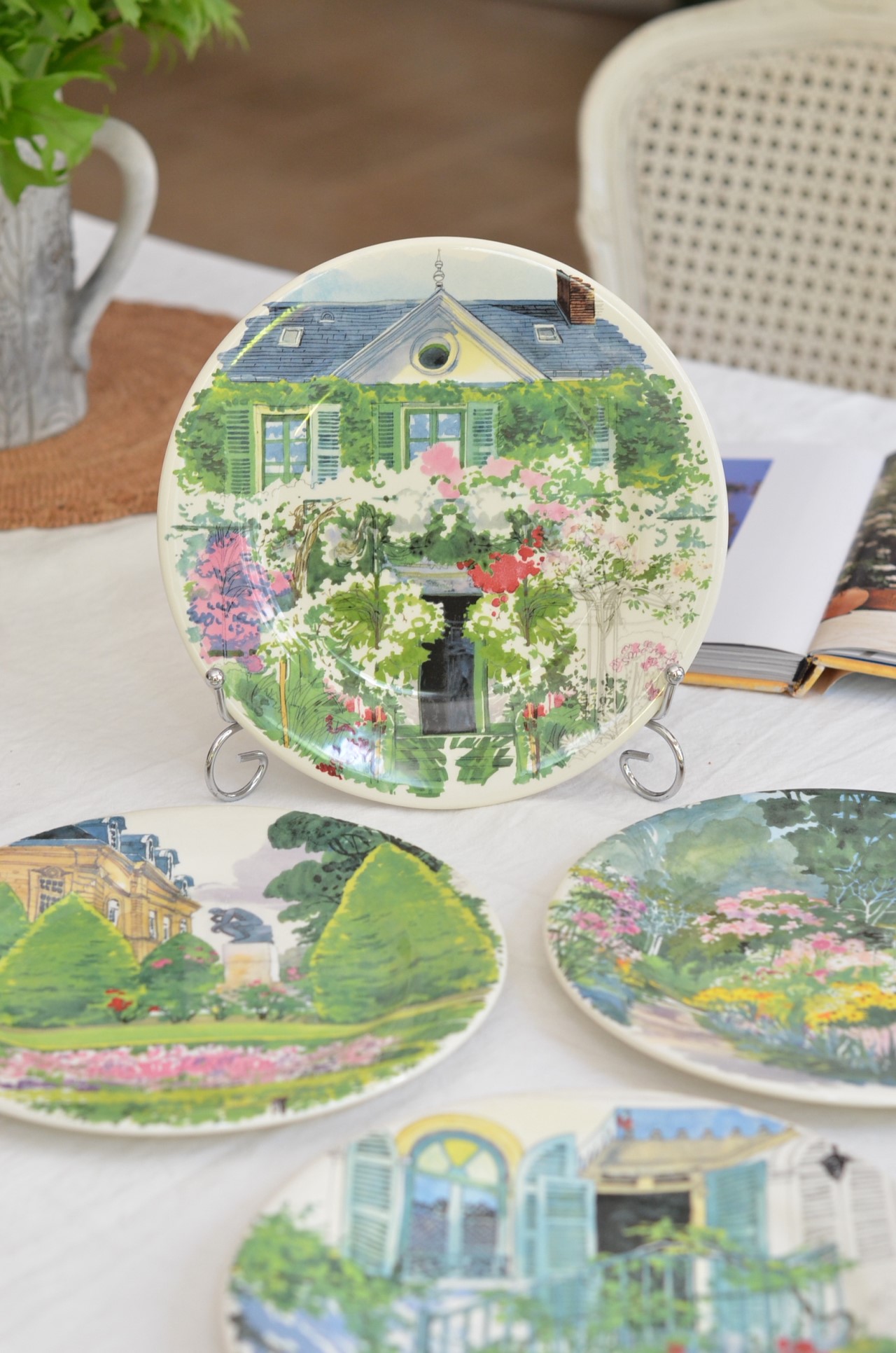 { Gienfrance }∞ 莫內花園 GIVERNY餐盤-22cm (4set) 