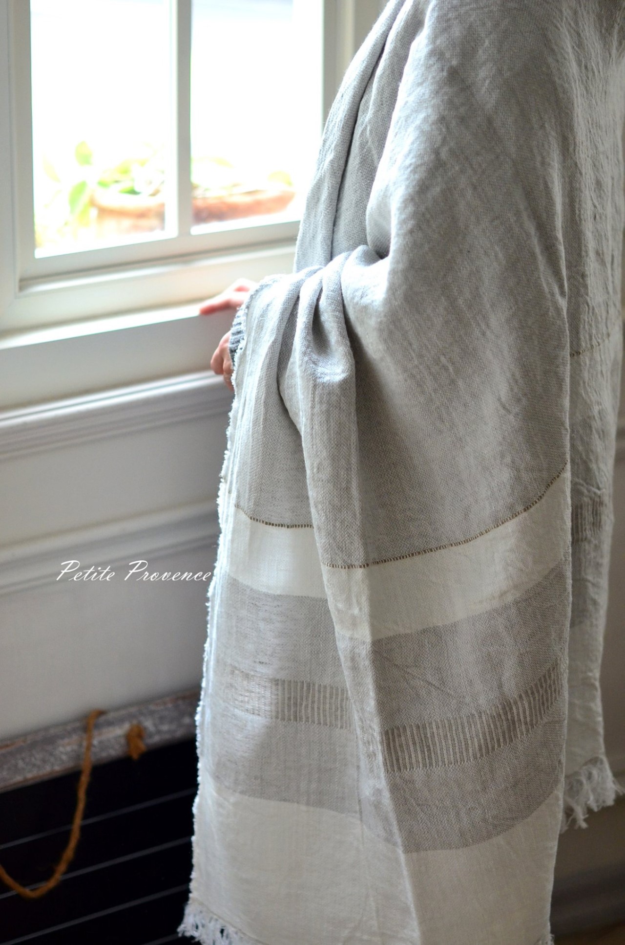 { LIBECO } ∞ Gent stripe 亞麻萬用毯∞110x180cm