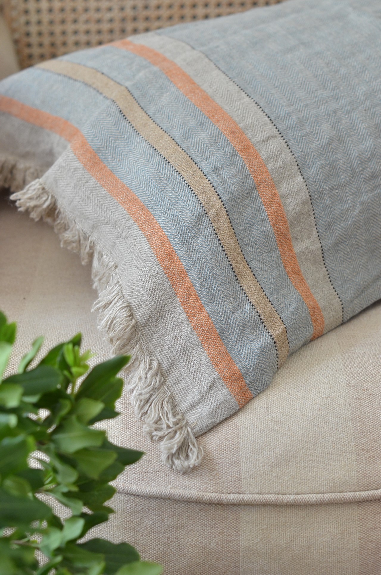 {LIBECO}∞ MULTI STRIPE 亞麻巾 55x65cm 