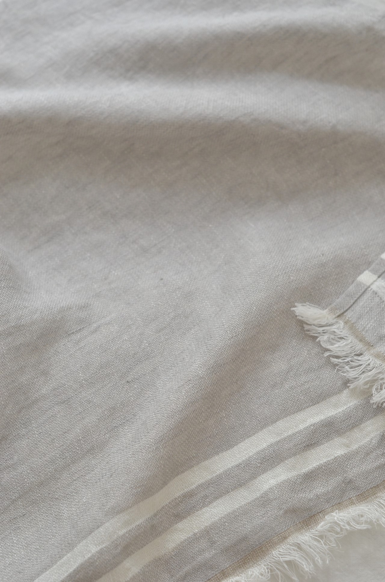 {LIBECO}∞ GRAY STRIPE 亞麻巾 55x65cm