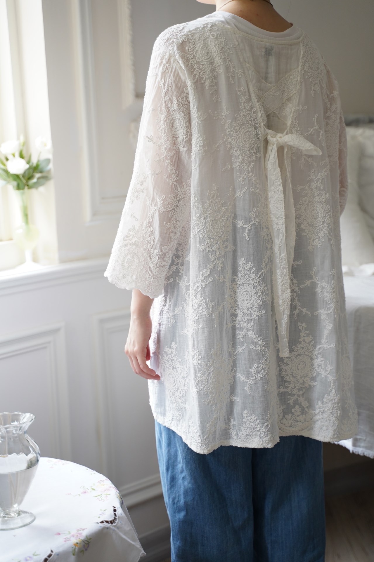 { CHEZ MOI }∞ Blouse 蕾絲罩衫/上衣 (3色)