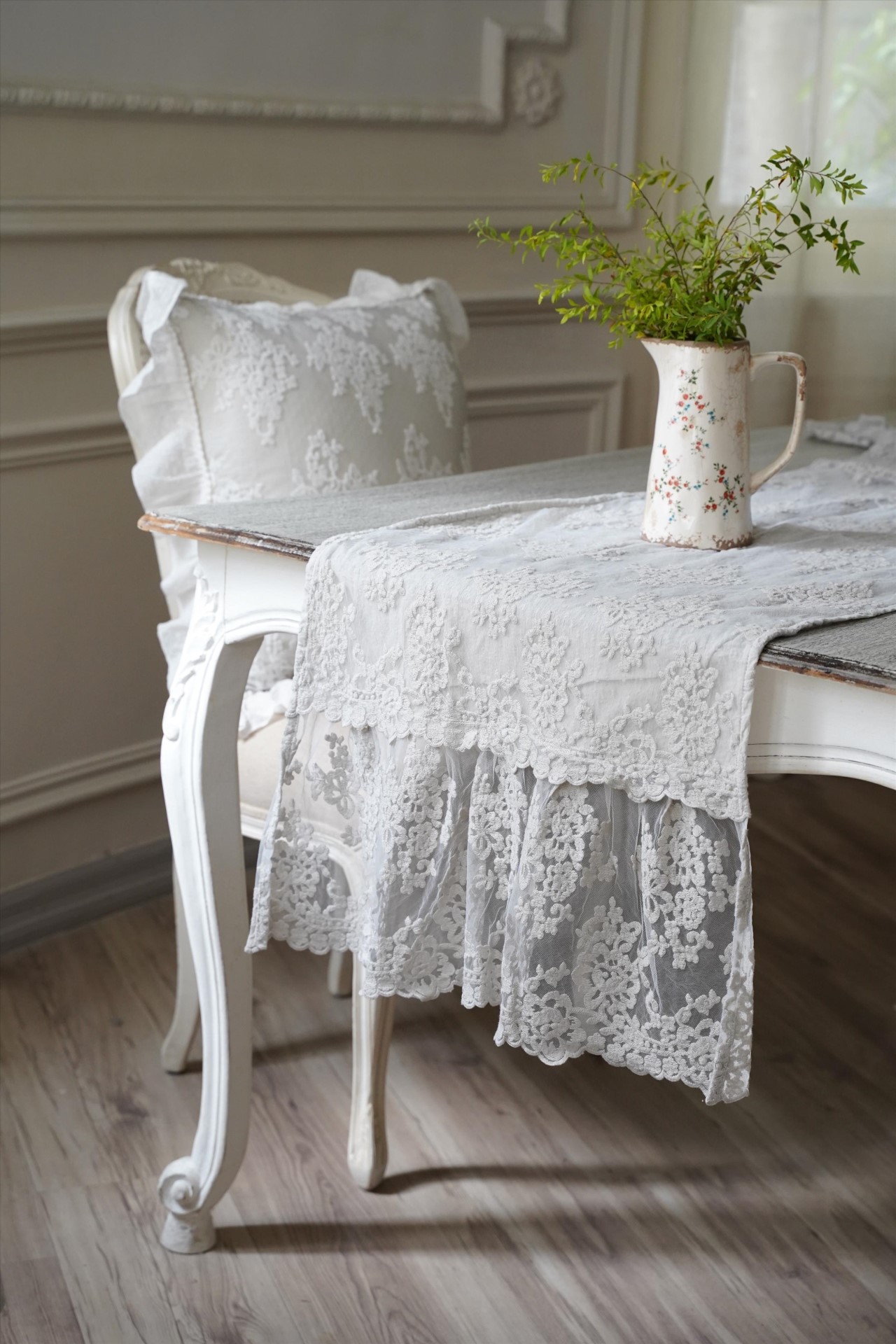 { Chez moi } Flora 桌旗 50x160cm(兩色）