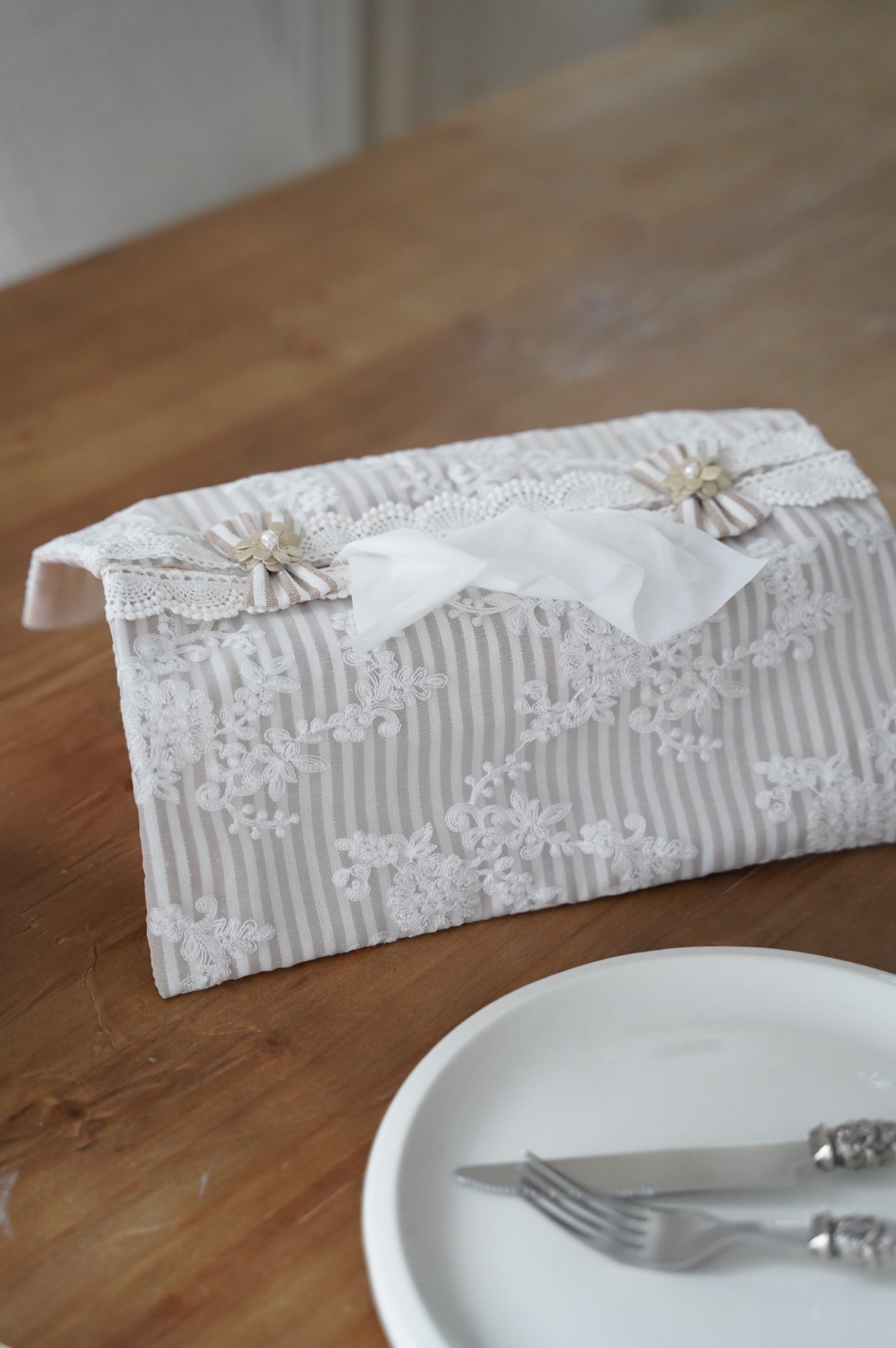 {ROLANDE.D } ∞ 蕾絲刺繡 紙巾套