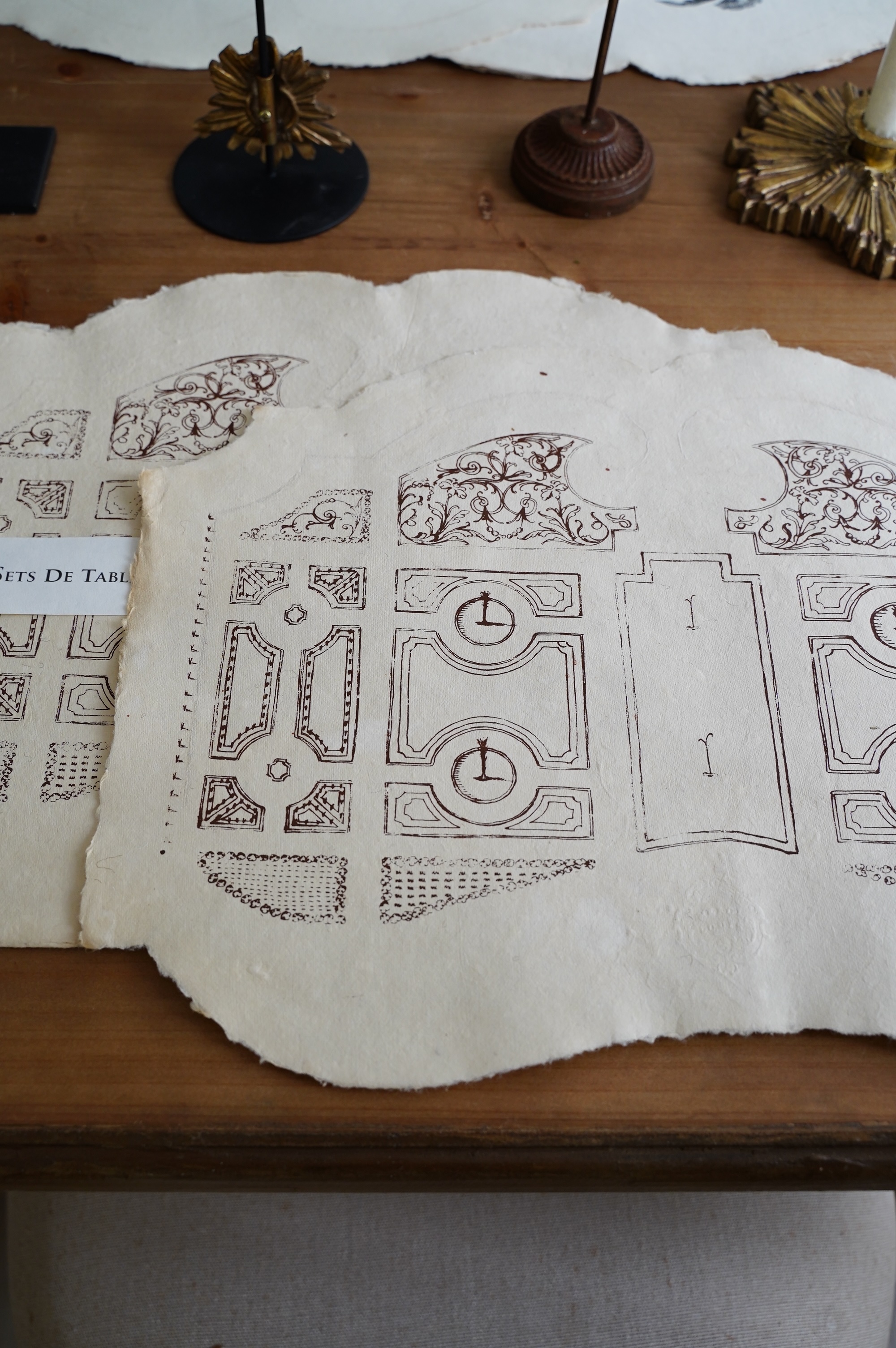 {Meric Louis } ∞Pillement 復古桌墊  (6入)