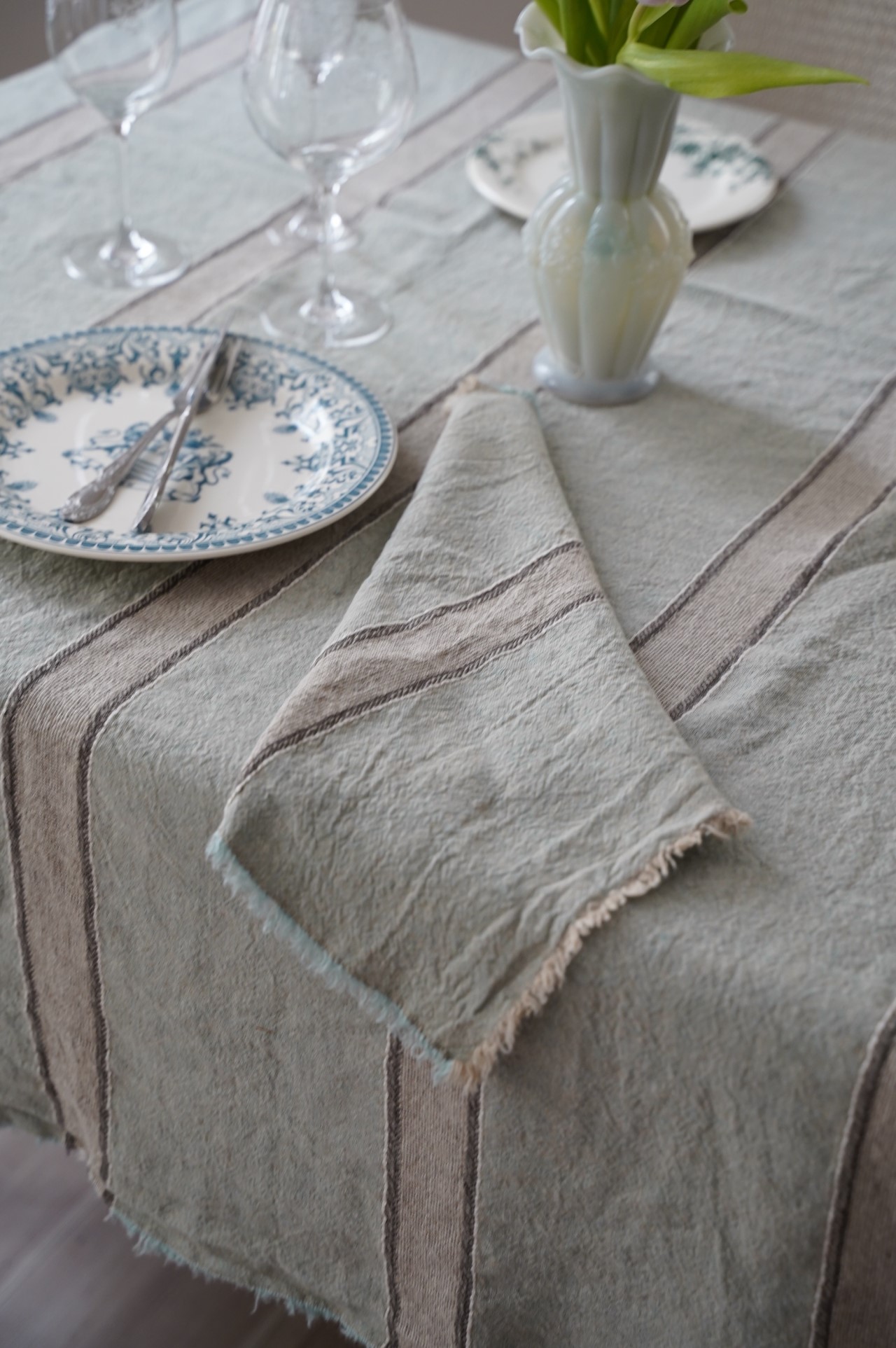 {Charvet Editions} ∞ CANYON 亞麻桌巾∞150x250cm