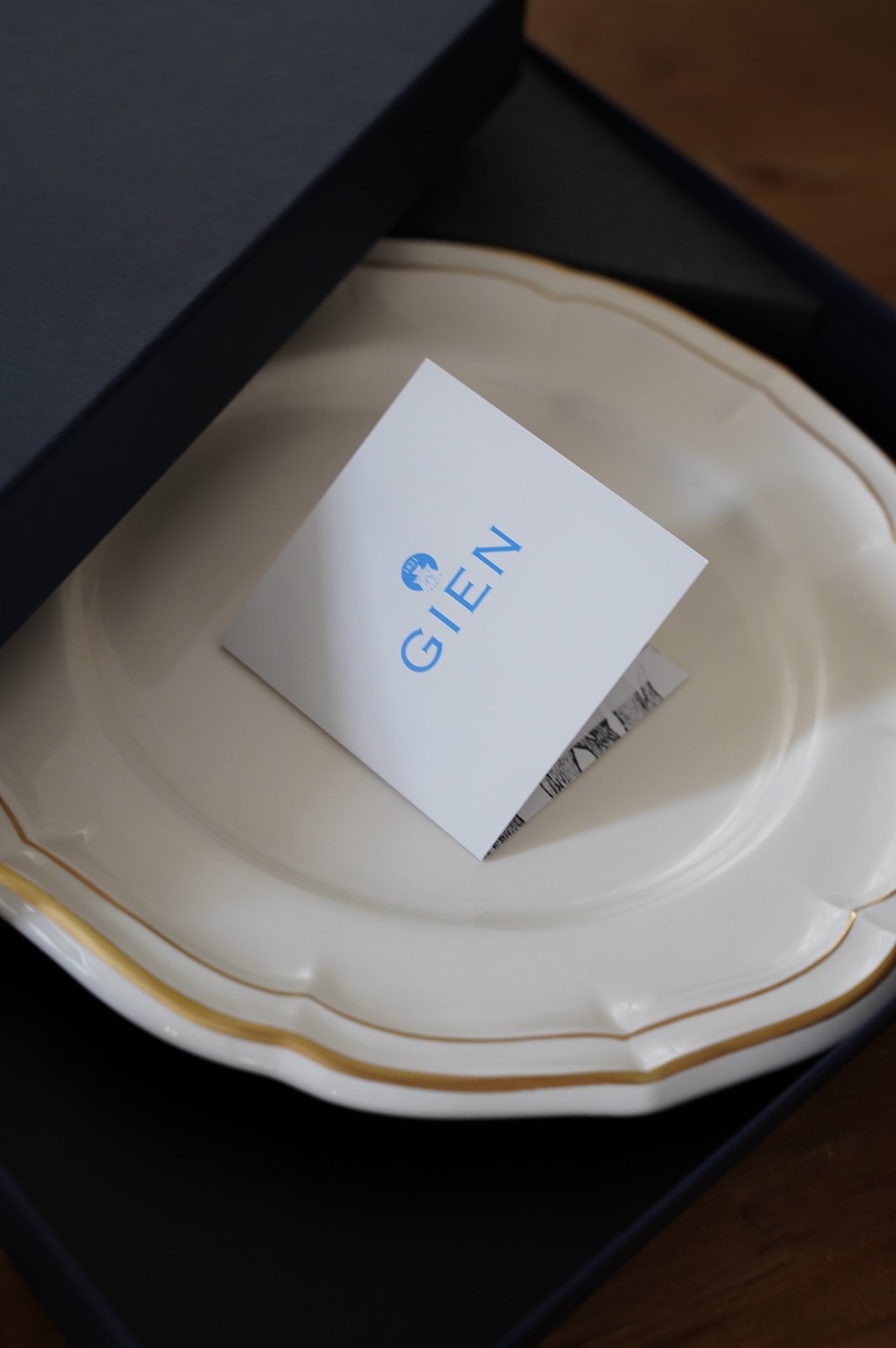 { Gienfrance }∞ FILET 手繪18K金 餐盤 26cm 