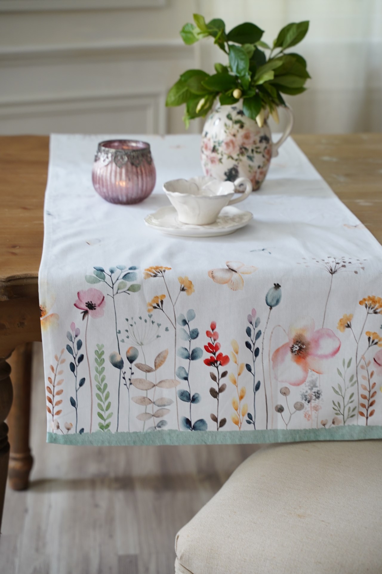 { 荷蘭雜貨 } ∞  蝴蝶桌旗 50x140cm