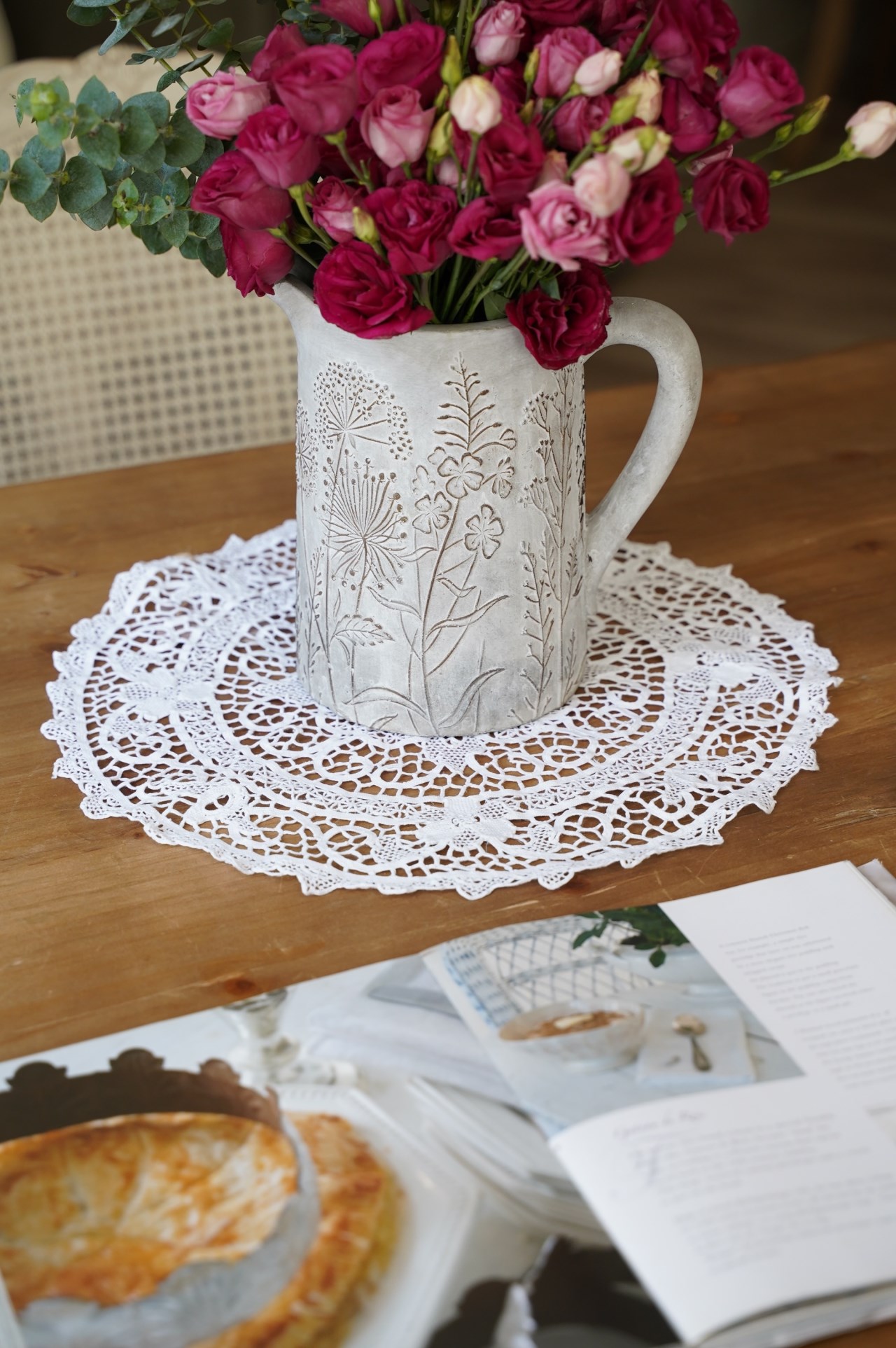 {ROLANDE.D} ∞ 圓形蕾絲巾 45cm  