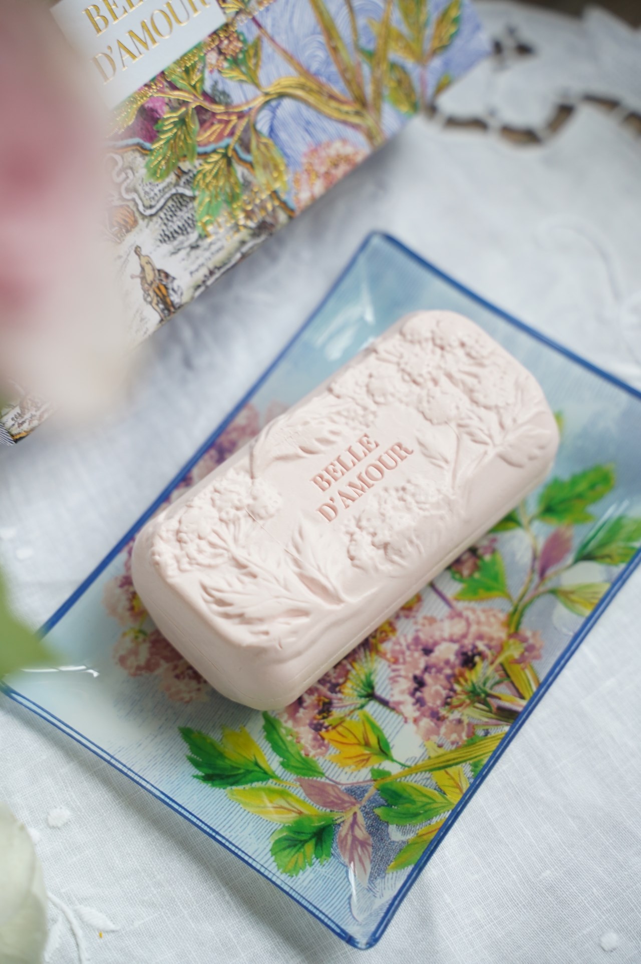 { Fragonard } ∞ BELLE D'AMOUR ∞美麗佳人 精油皂+皂盤組