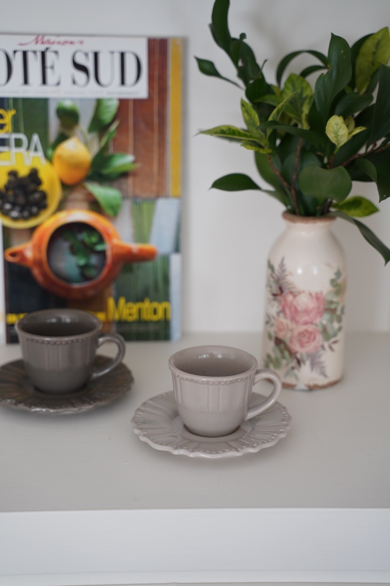 { 法國雜貨 }∞Cleo 咖啡杯盤組 (2色)