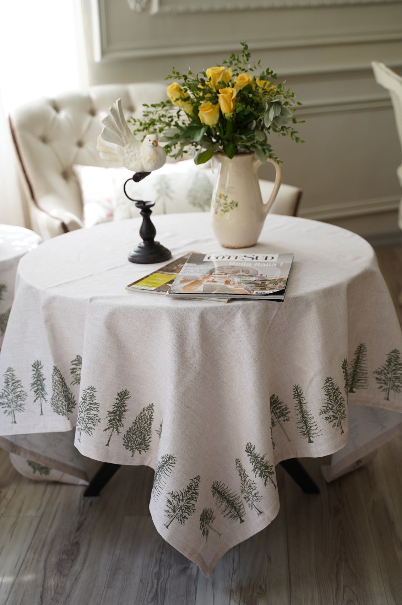 { 荷蘭雜貨 } ∞杉樹桌巾-150x150cm 