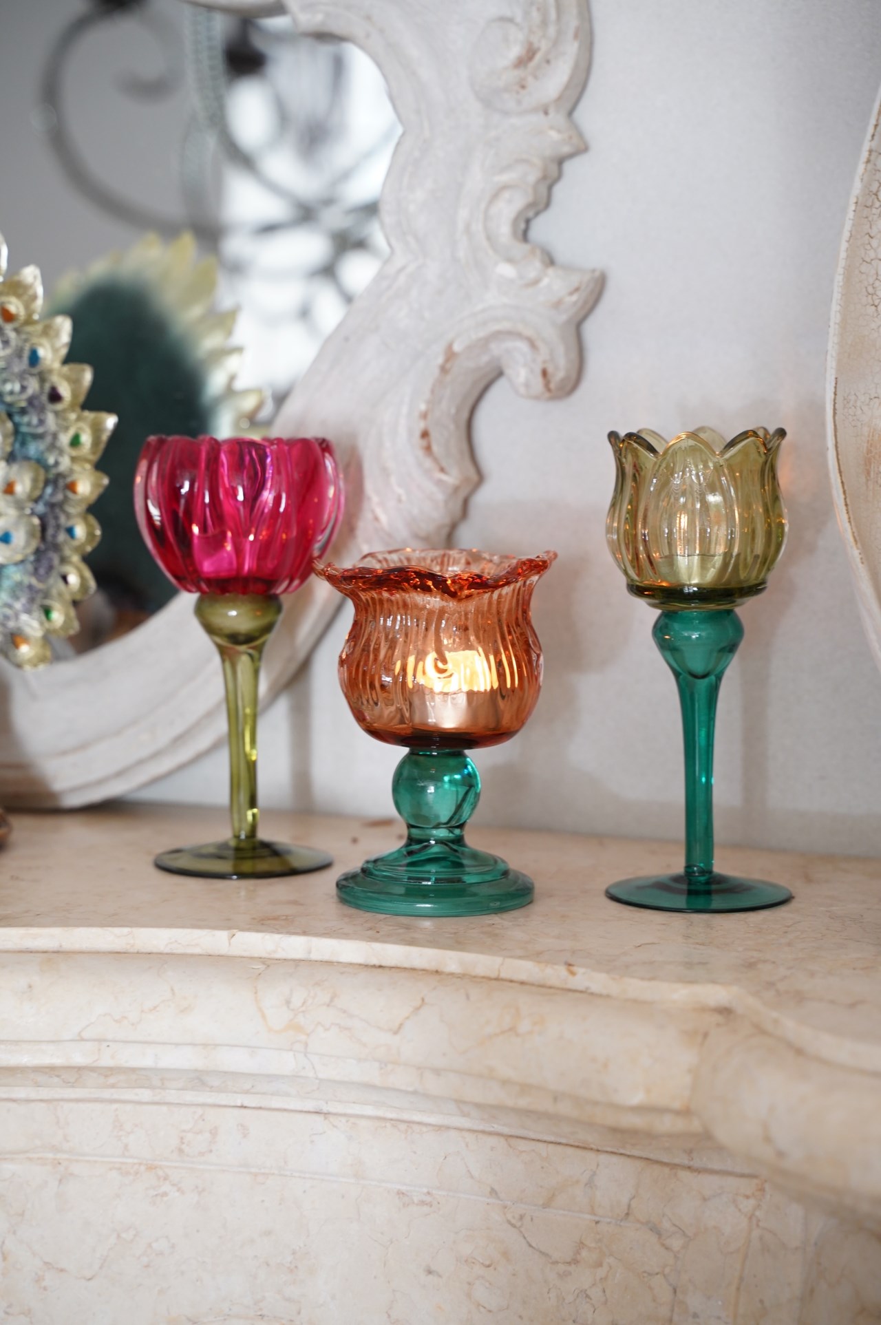 { 荷蘭雜貨 }∞花朵燭台 (三款)