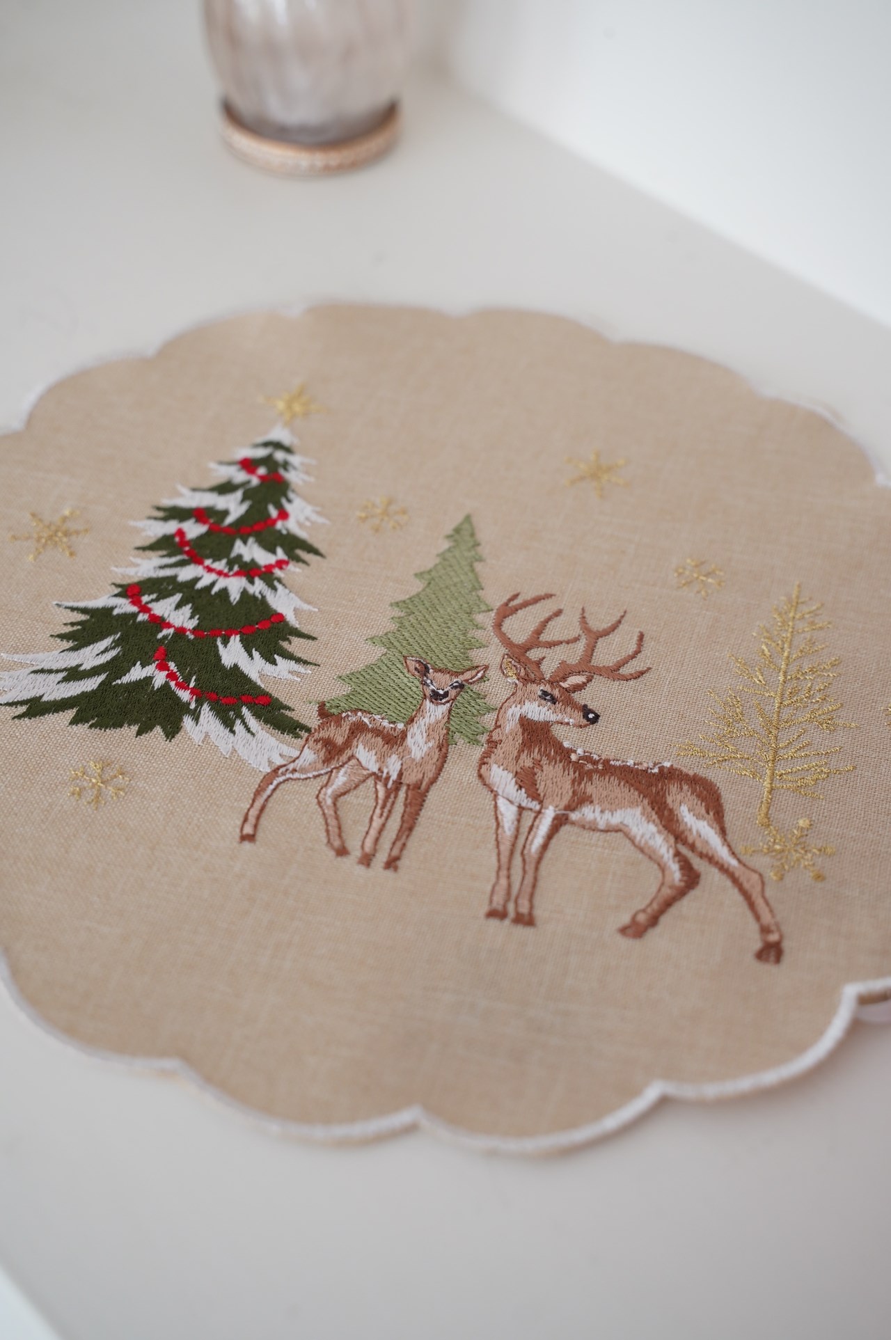 {ROLANDE.D} ∞ 圓形桌墊 30cm -馴鹿