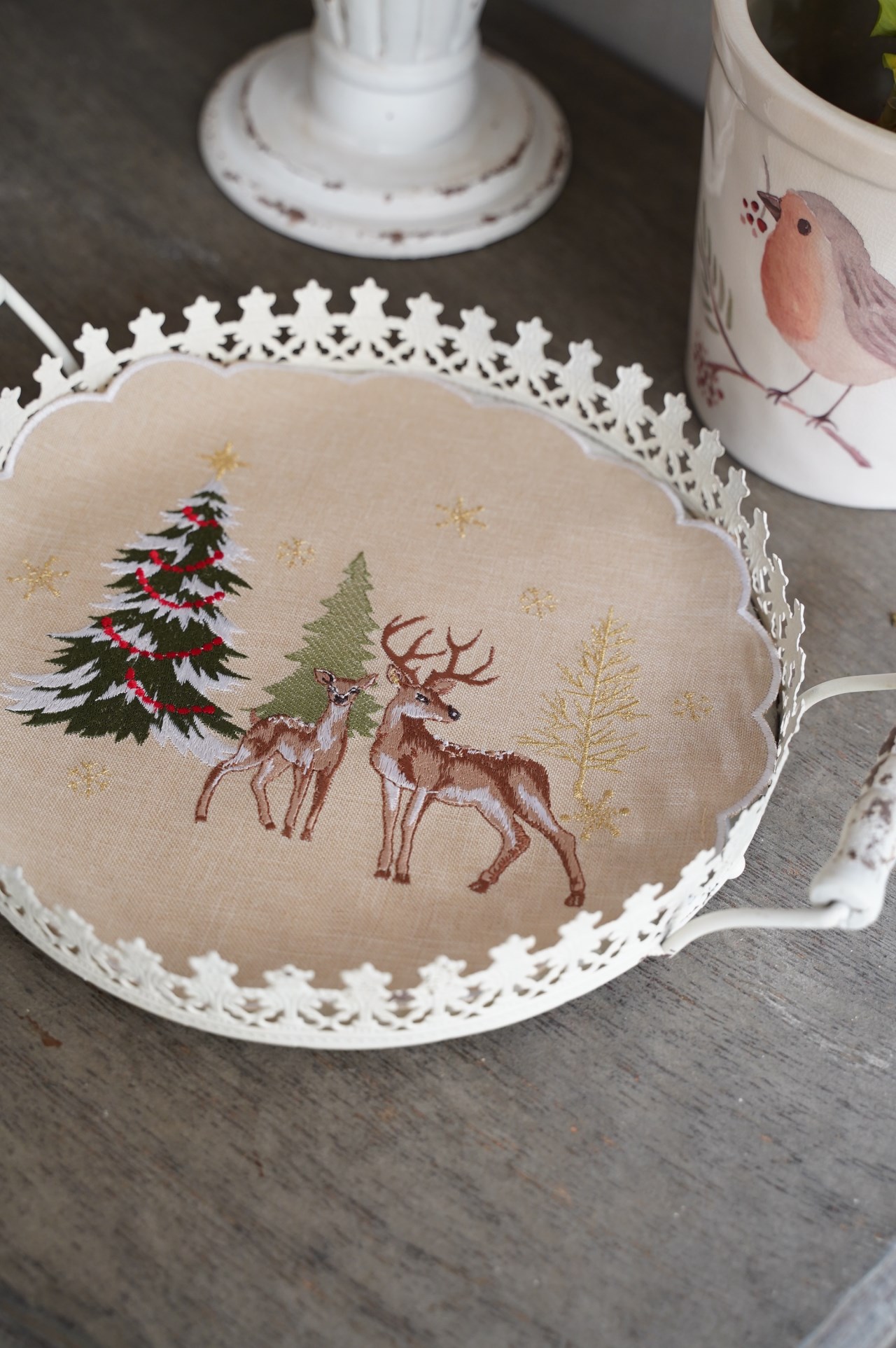 {ROLANDE.D} ∞ 圓形桌墊 30cm -馴鹿