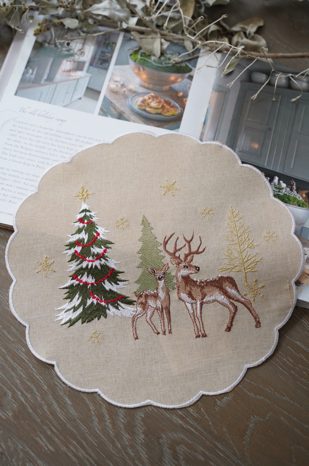 {ROLANDE.D} ∞ 圓形桌墊 30cm -馴鹿