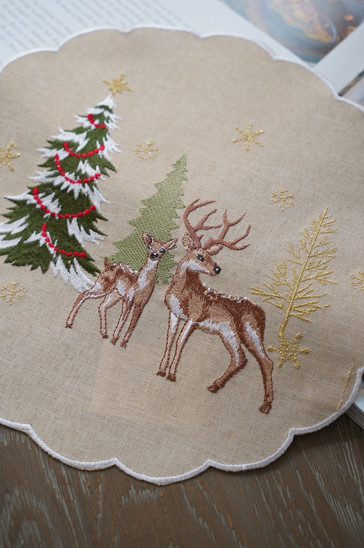 {ROLANDE.D} ∞ 圓形桌墊 30cm -馴鹿