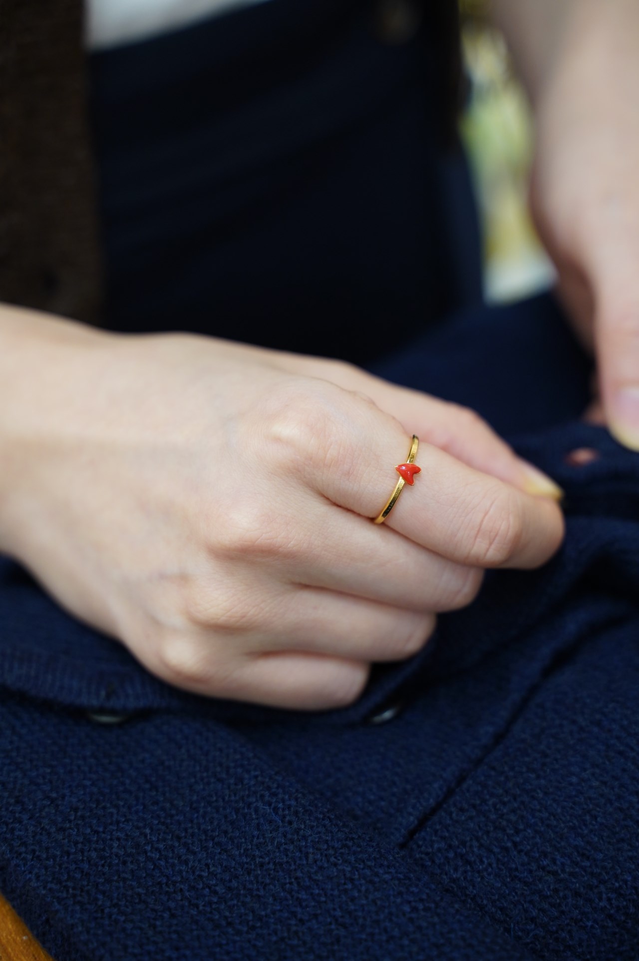 {Titlee} ∞ Grant 紅心戒指 ∞(可調式)