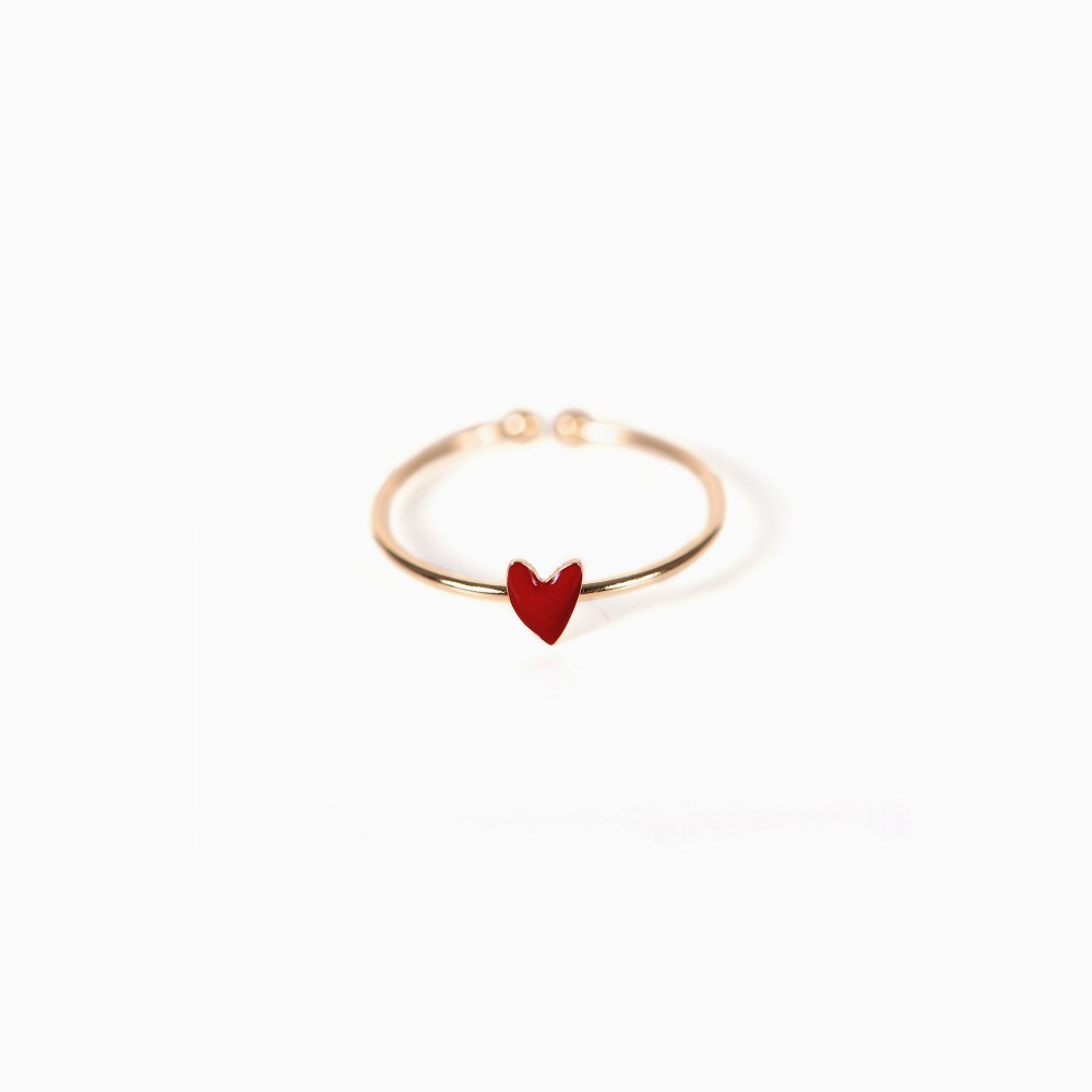 {Titlee} ∞ Grant 紅心戒指 ∞(可調式)