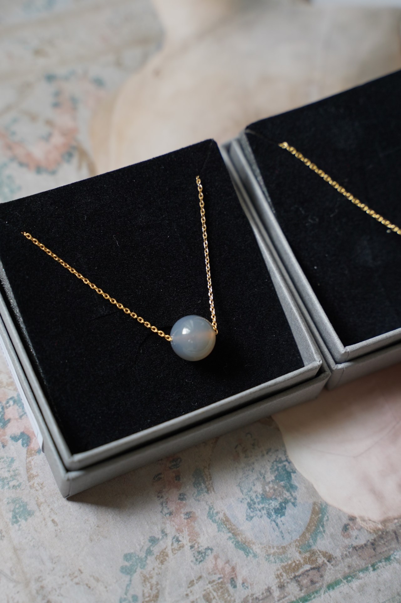 {Titlee} ∞INWOOD天然石項鍊-46cm -(兩色)