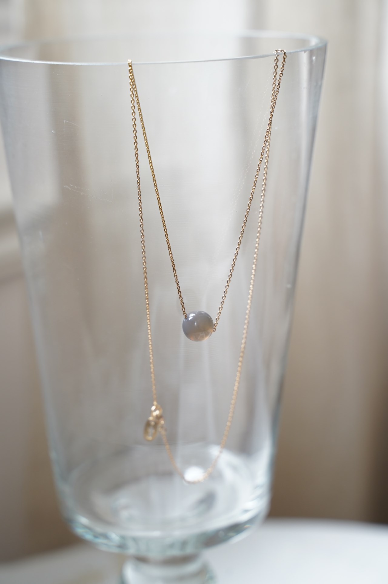 {Titlee} ∞INWOOD天然石項鍊-46cm -(兩色)