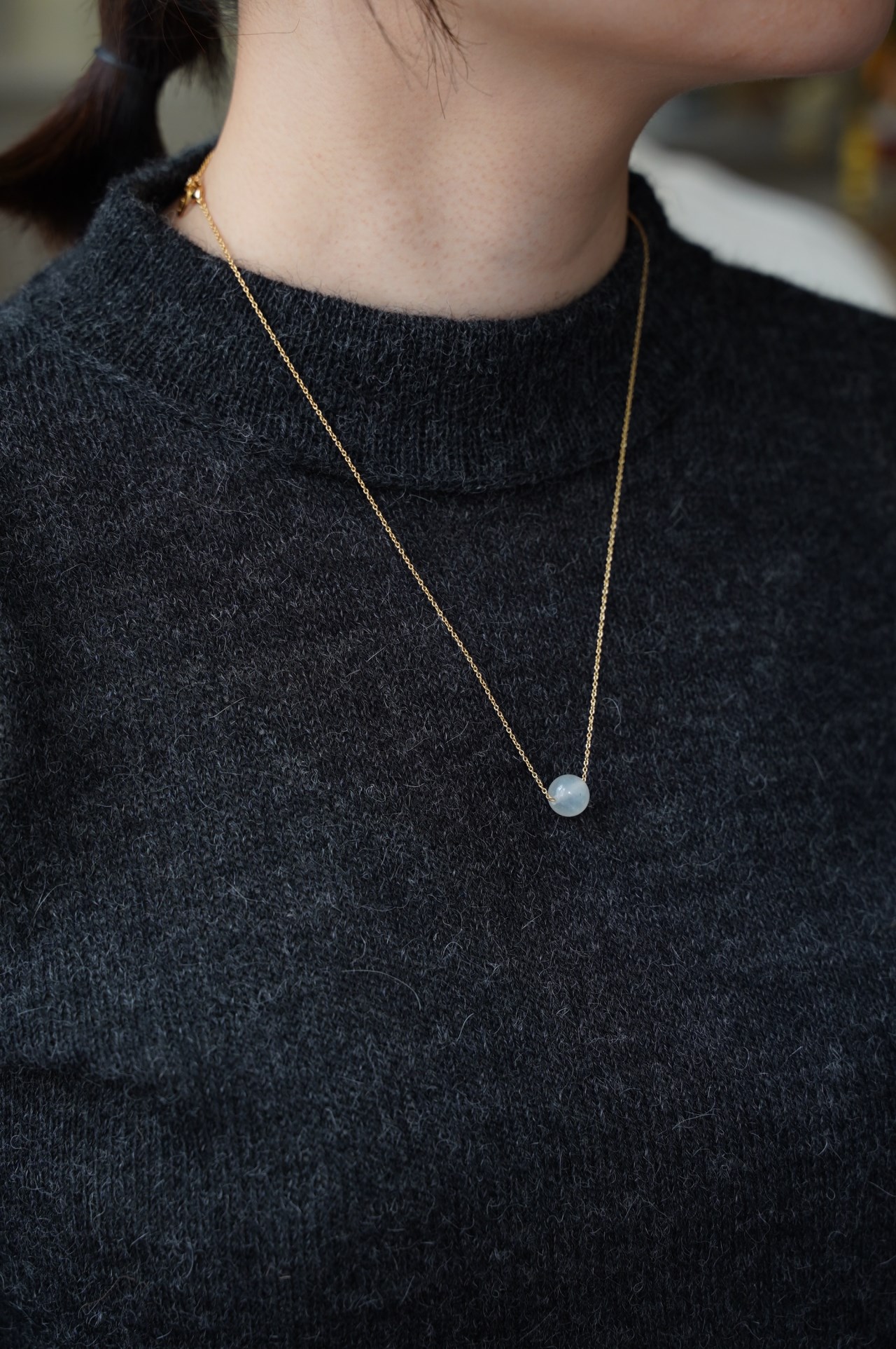 {Titlee} ∞INWOOD天然石項鍊-46cm -(兩色)