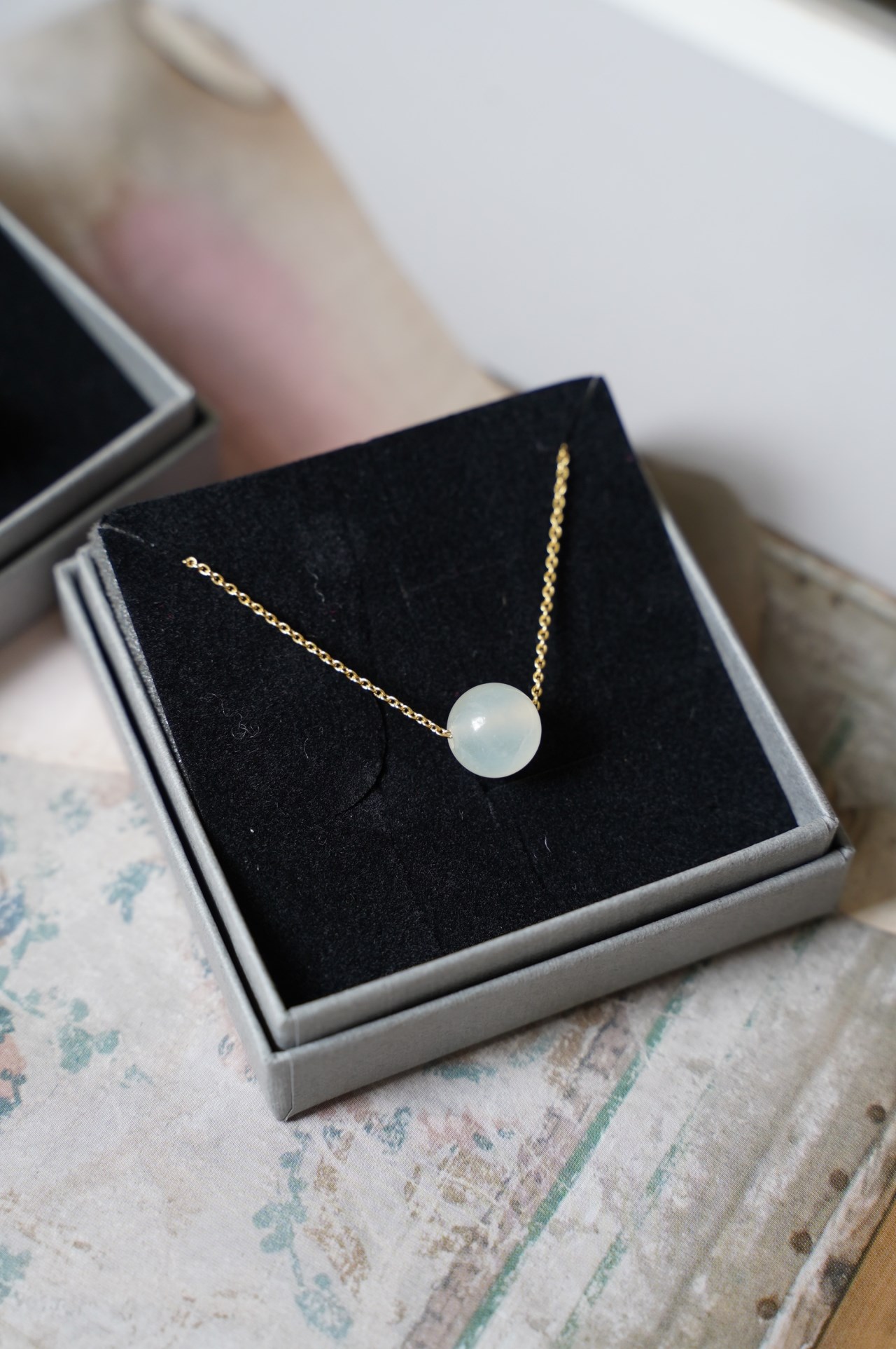 {Titlee} ∞INWOOD天然石項鍊-46cm -(兩色)