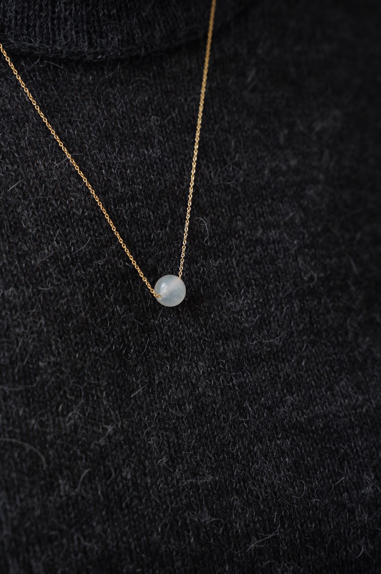 {Titlee} ∞INWOOD天然石項鍊-46cm -(兩色)