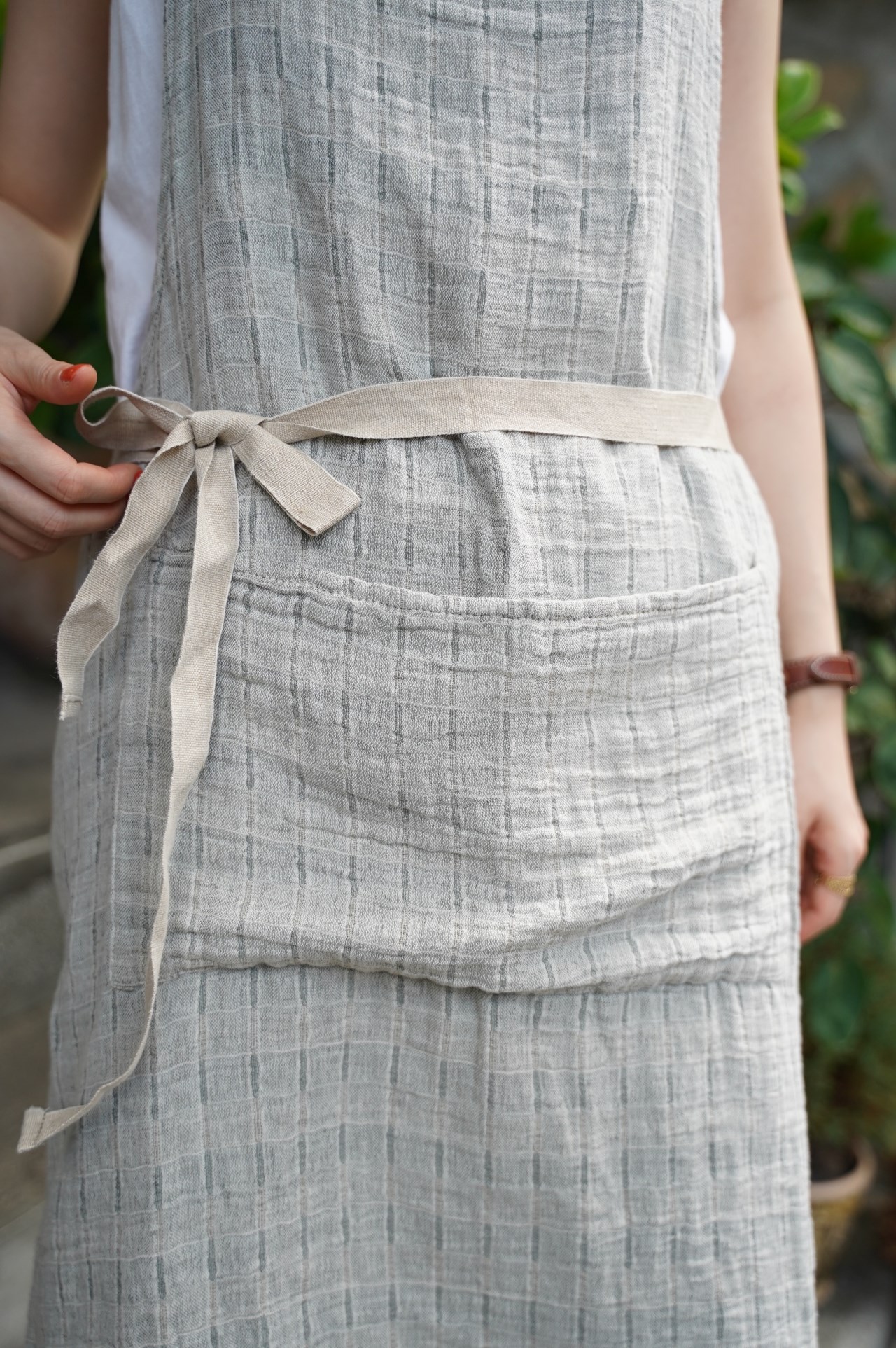 {Charvet Editions} ∞POLLUX 棉麻圍裙 (2色) 