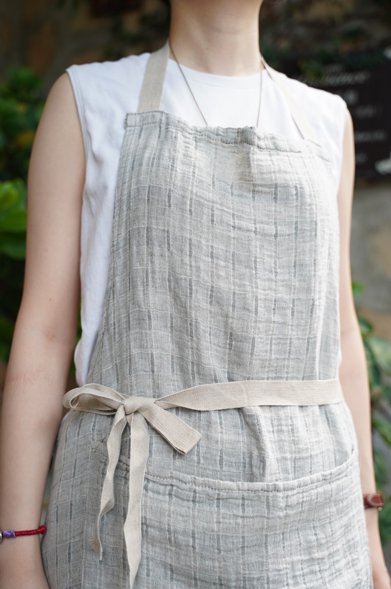 {Charvet Editions} ∞POLLUX 棉麻圍裙 (2色) 