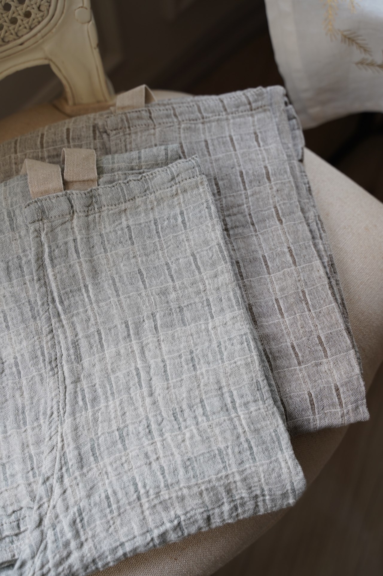 {Charvet Editions} ∞POLLUX 棉麻圍裙 (2色) 