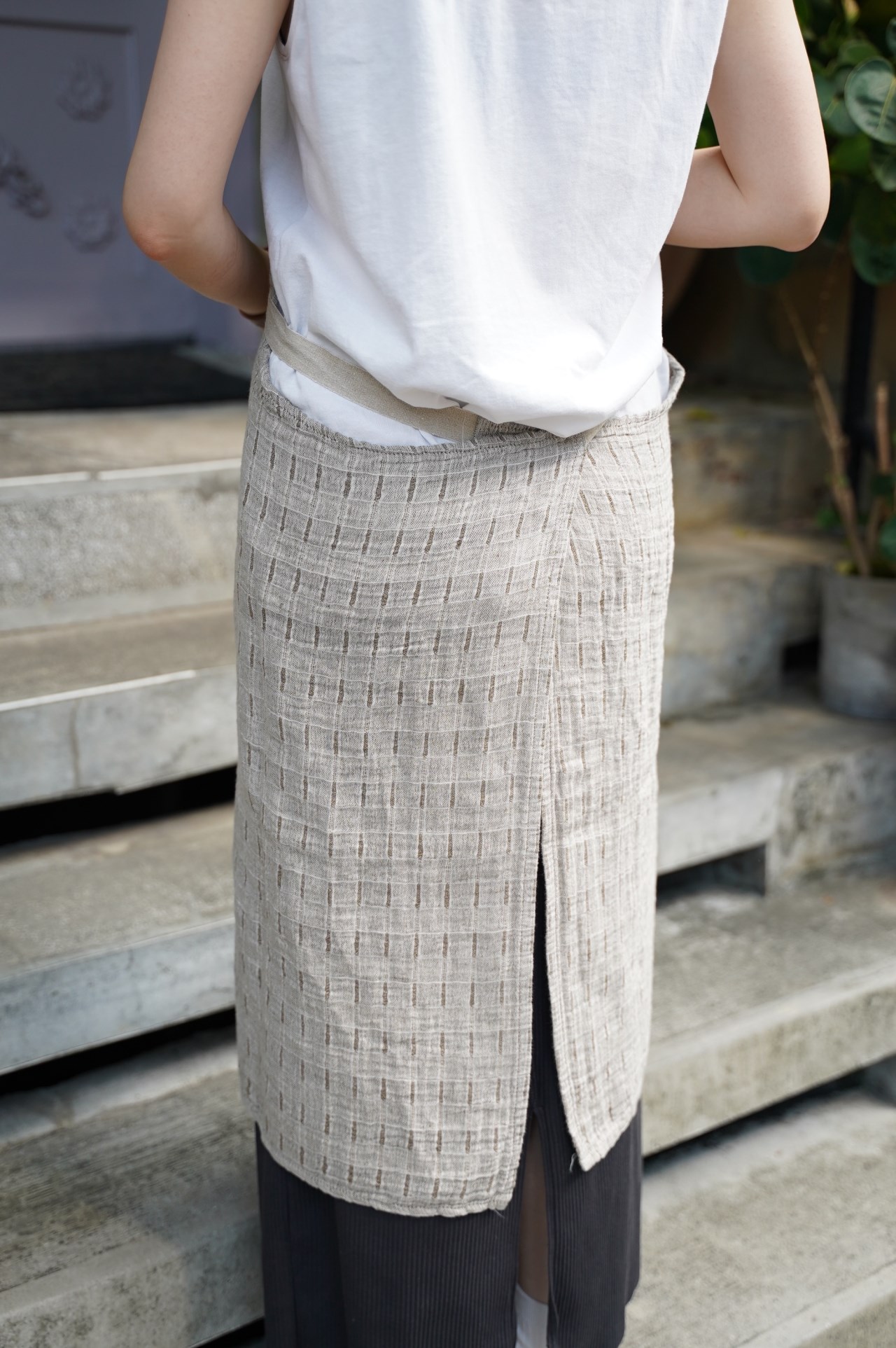 {Charvet Editions} ∞POLLUX 棉麻圍裙 (2色) 