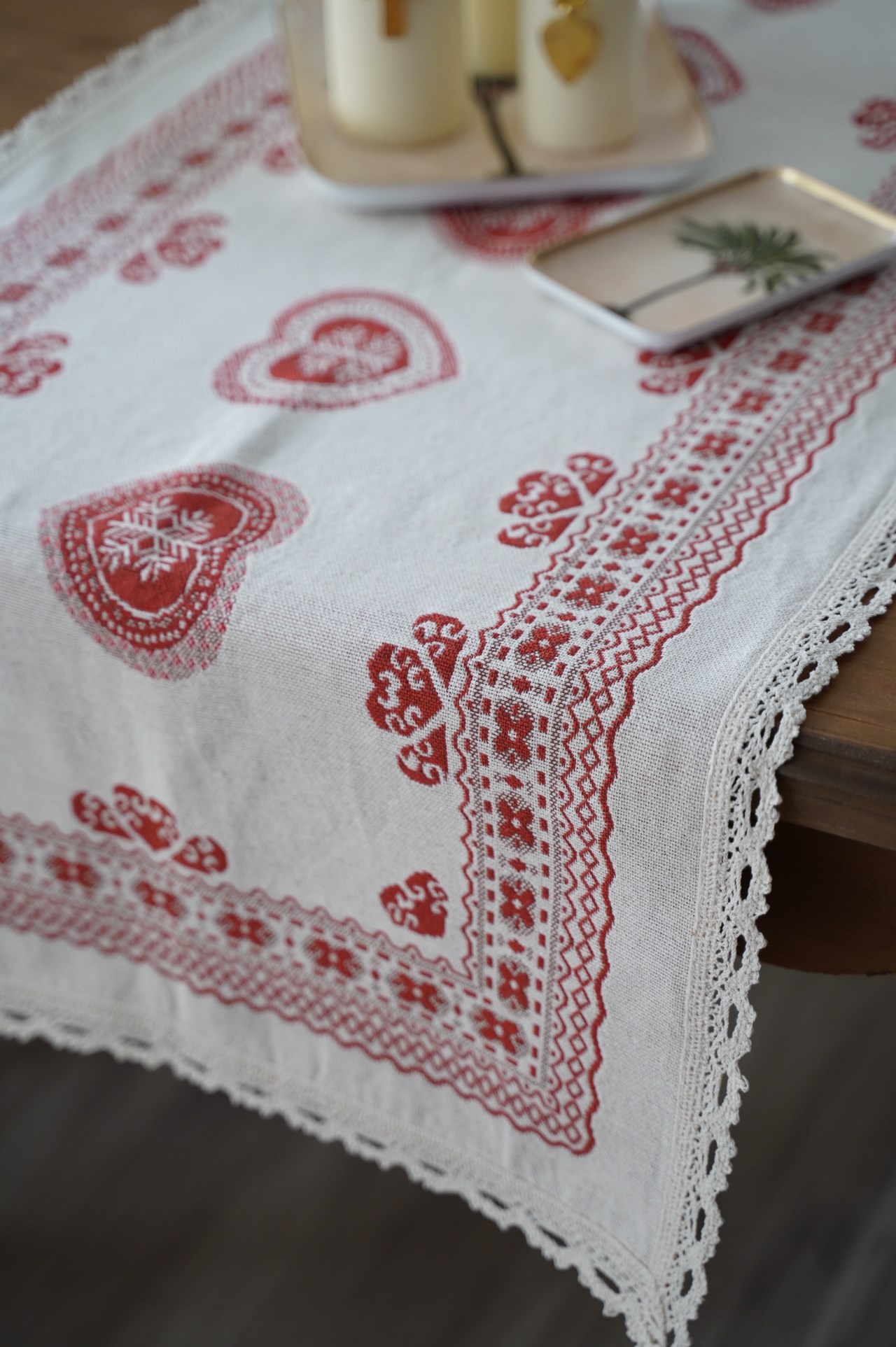 {ROLANDE.D} ∞ 愛心雪花桌旗 ∞ 50x150cm 