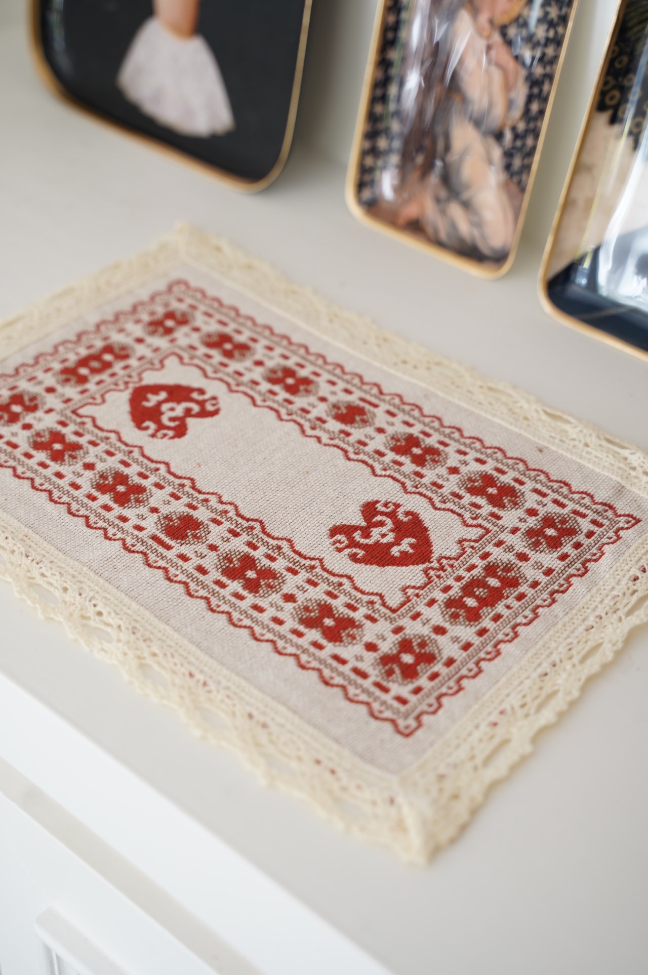 {ROLANDE.D} ∞ 愛心雪花桌墊 ∞20x30cm 