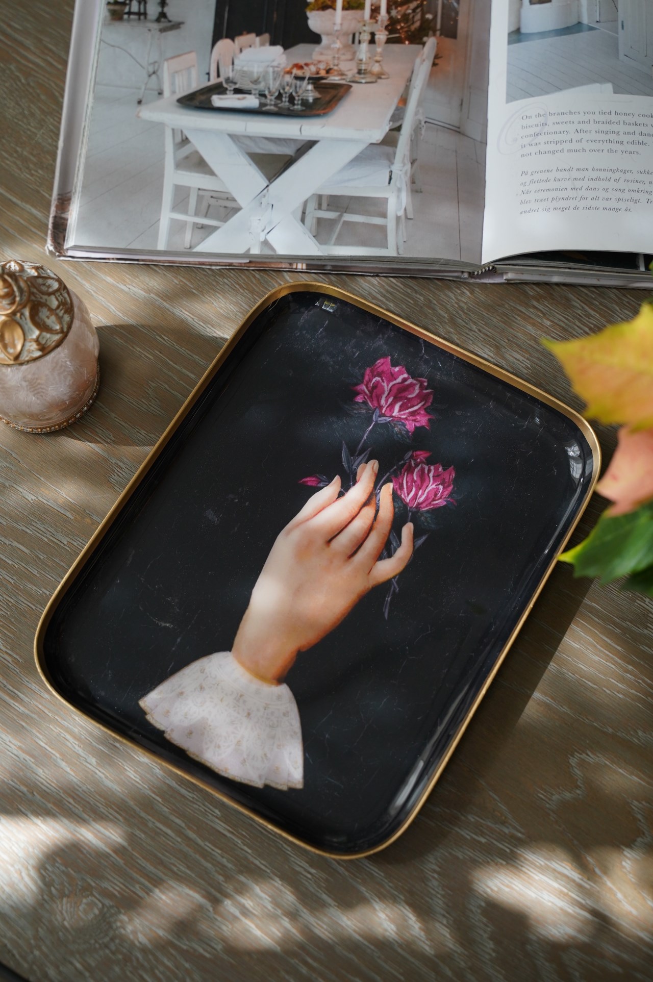 {Bon Coeurs} ∞Flora∞搪瓷彩繪托盤 