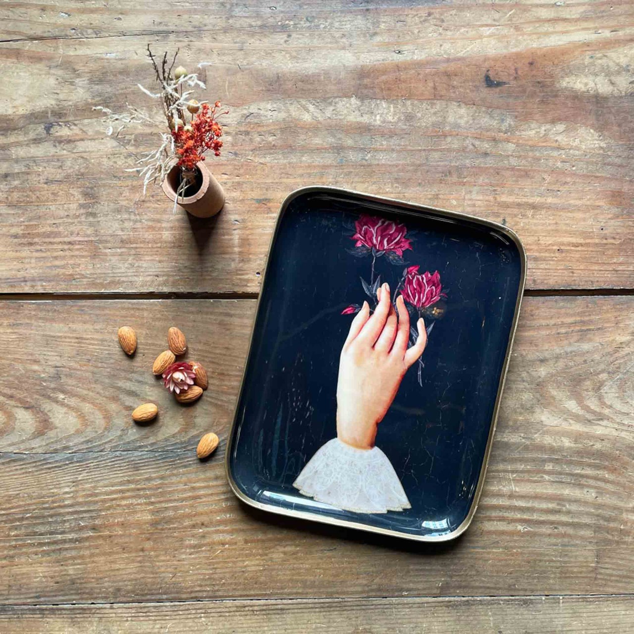 {Bon Coeurs} ∞Flora∞搪瓷彩繪托盤 